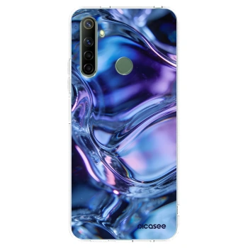 Picasee átlátszó szilikon tok az alábbi mobiltelefonokra Realme 6i - Iris liquid