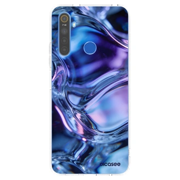 Picasee átlátszó szilikon tok az alábbi mobiltelefonokra Realme 5 - Iris liquid