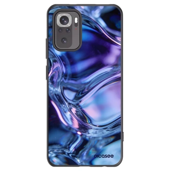 Picasee fekete szilikon tok az alábbi mobiltelefonokra Xiaomi Redmi Note 10 - Iris liquid