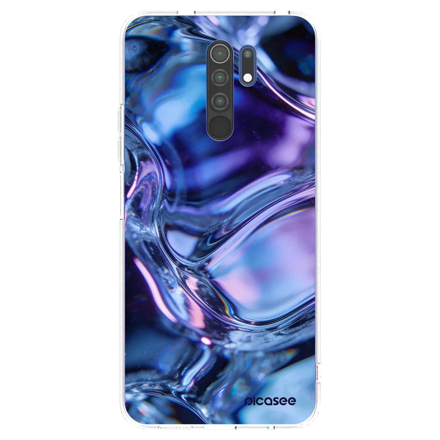 Picasee átlátszó szilikon tok az alábbi mobiltelefonokra Xiaomi Redmi 9 - Iris liquid