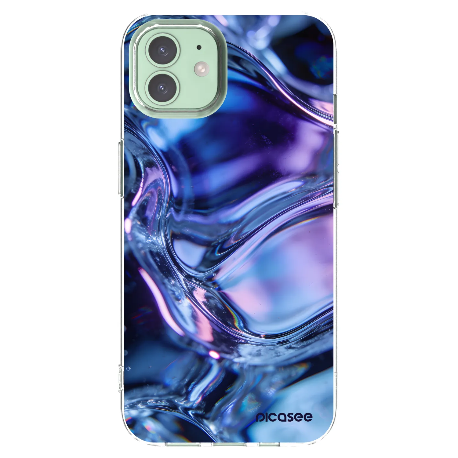 Picasee átlátszó szilikon tok az alábbi mobiltelefonokra Apple iPhone 12 - Iris liquid