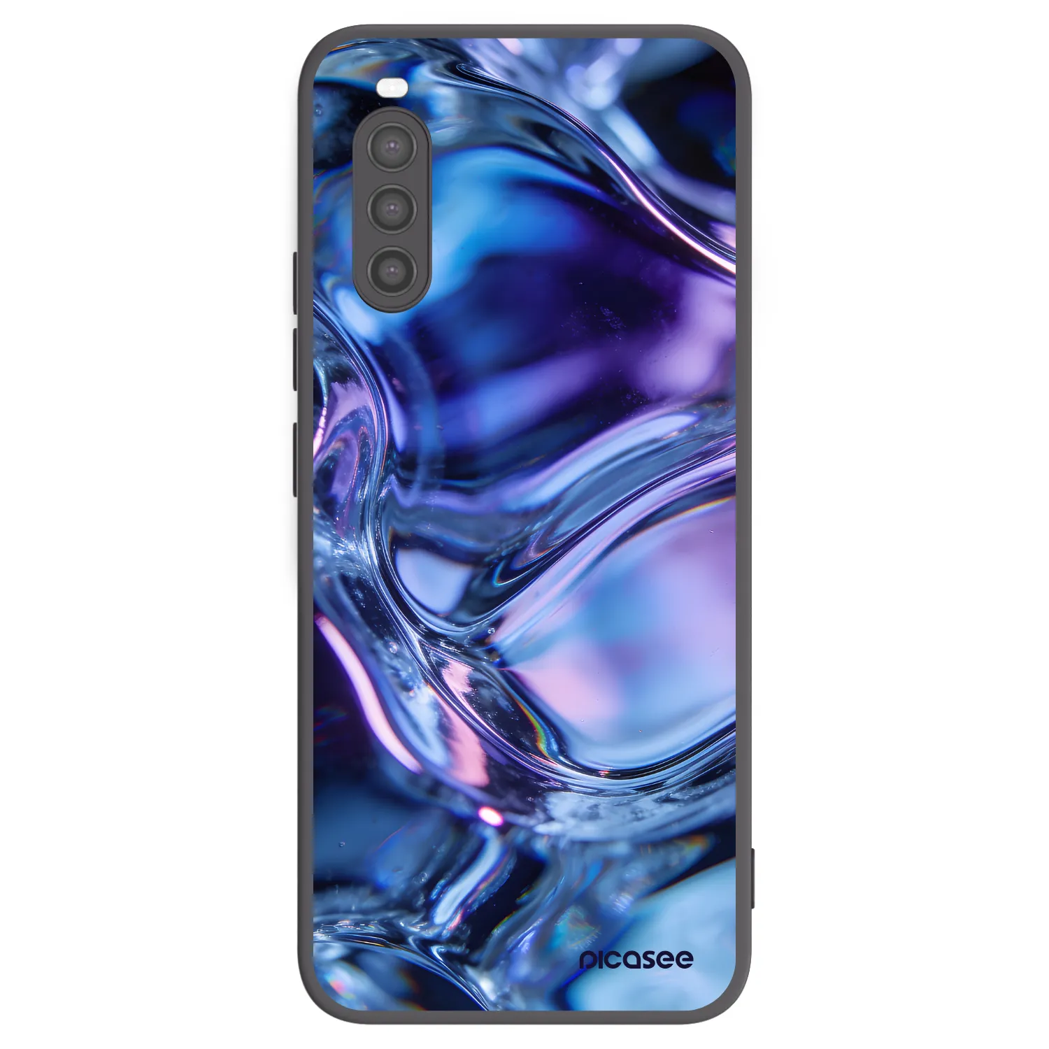 Picasee fekete szilikon tok az alábbi mobiltelefonokra Sony Xperia 10 II - Iris liquid
