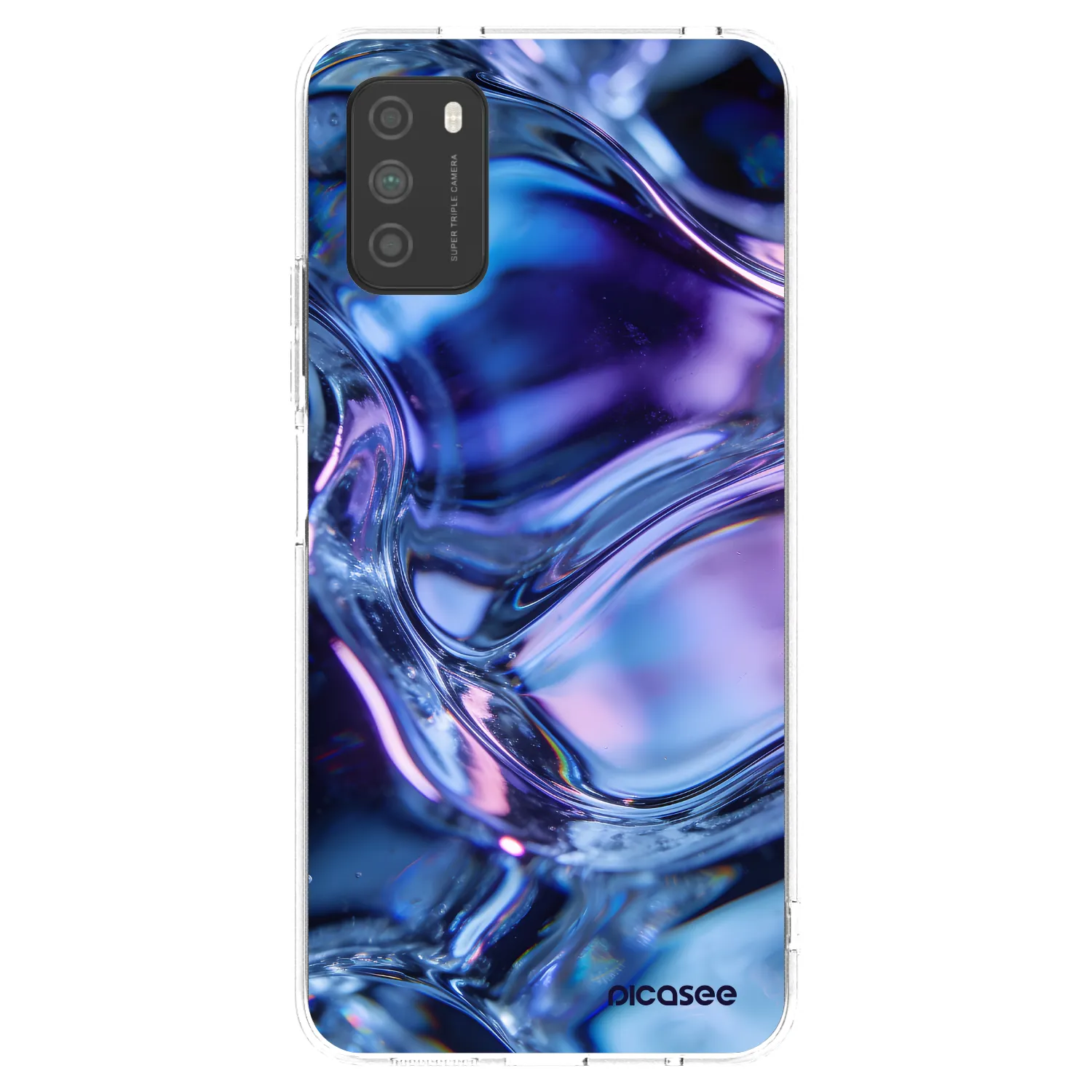Picasee átlátszó szilikon tok az alábbi mobiltelefonokra Xiaomi Poco M3 - Iris liquid