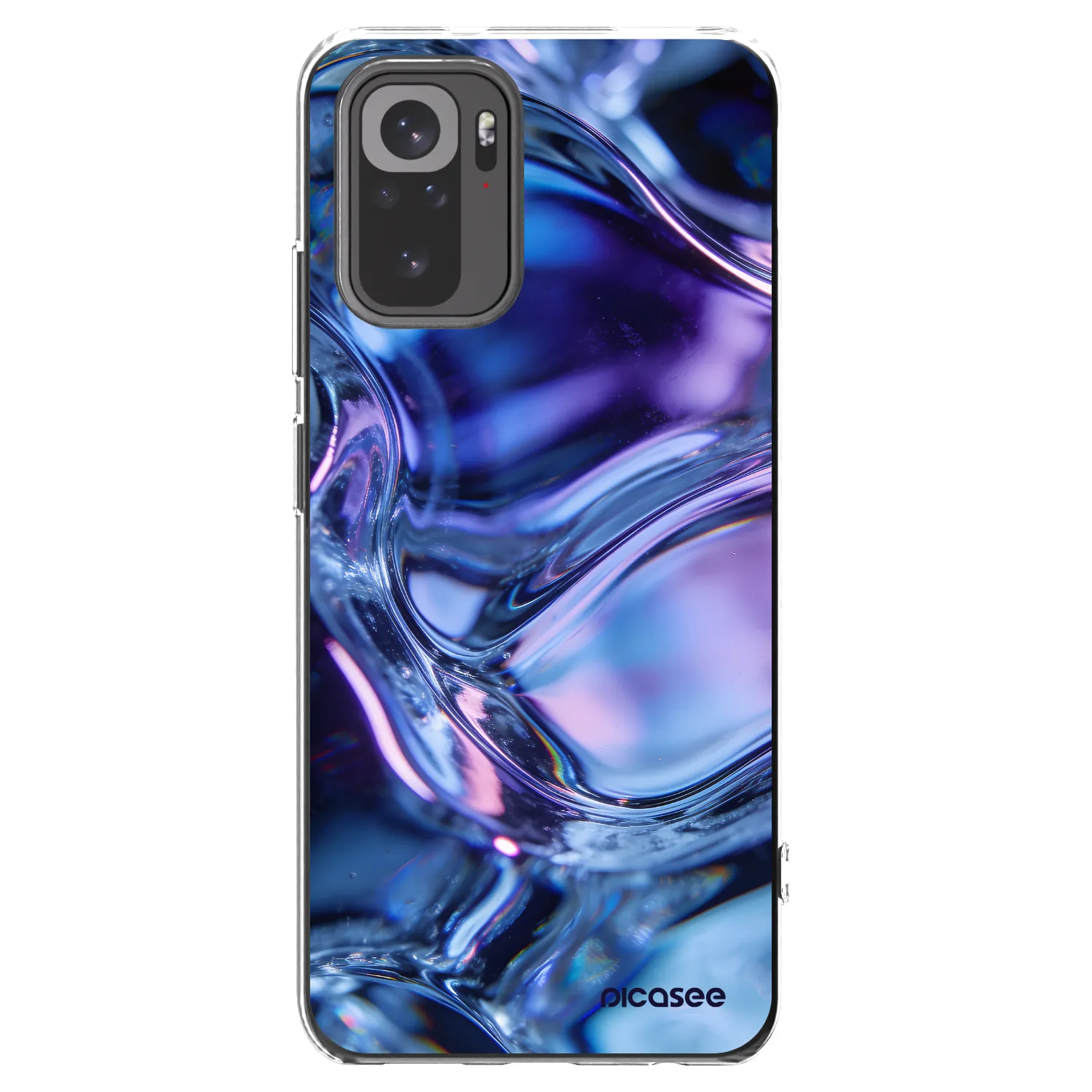 Picasee átlátszó szilikon tok az alábbi mobiltelefonokra Xiaomi Redmi Note 10 - Iris liquid