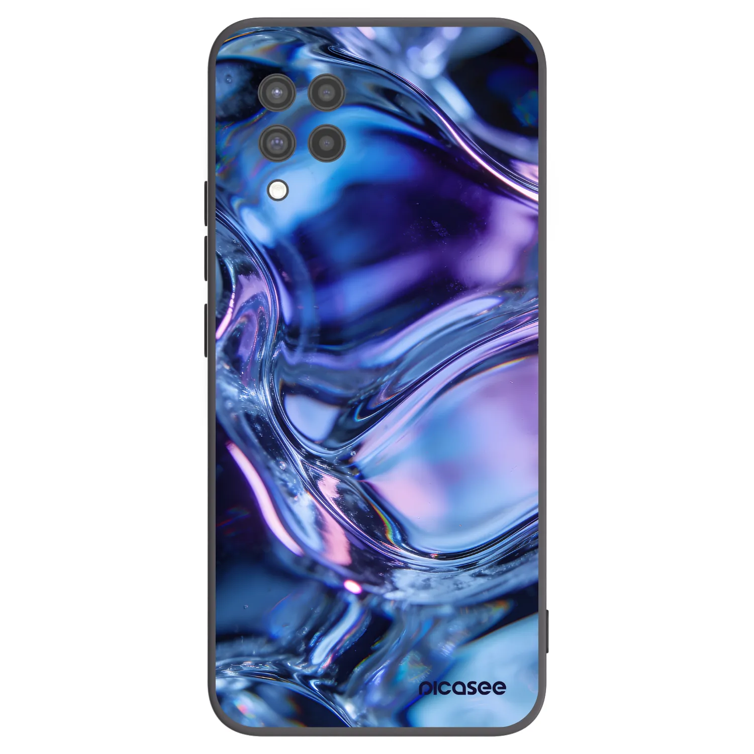 Picasee fekete szilikon tok az alábbi mobiltelefonokra Samsung Galaxy A42 A426B - Iris liquid