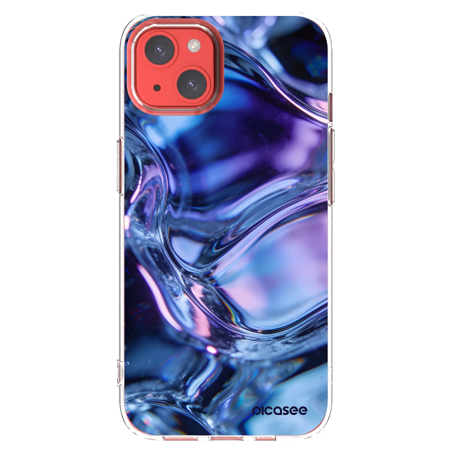 Picasee átlátszó szilikon tok az alábbi mobiltelefonokra Apple iPhone 13 - Iris liquid