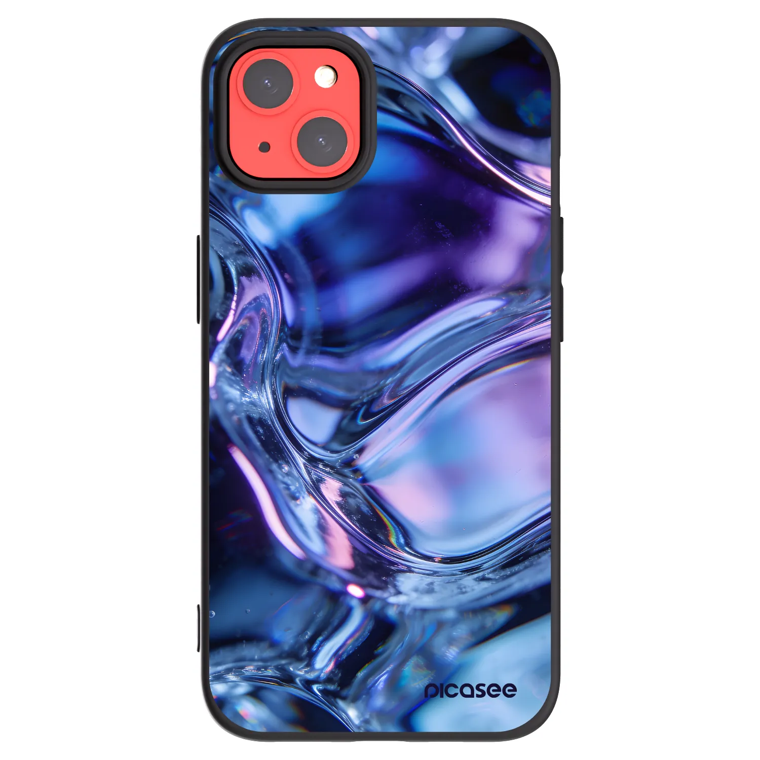 Picasee fekete szilikon tok az alábbi mobiltelefonokra Apple iPhone 13 - Iris liquid