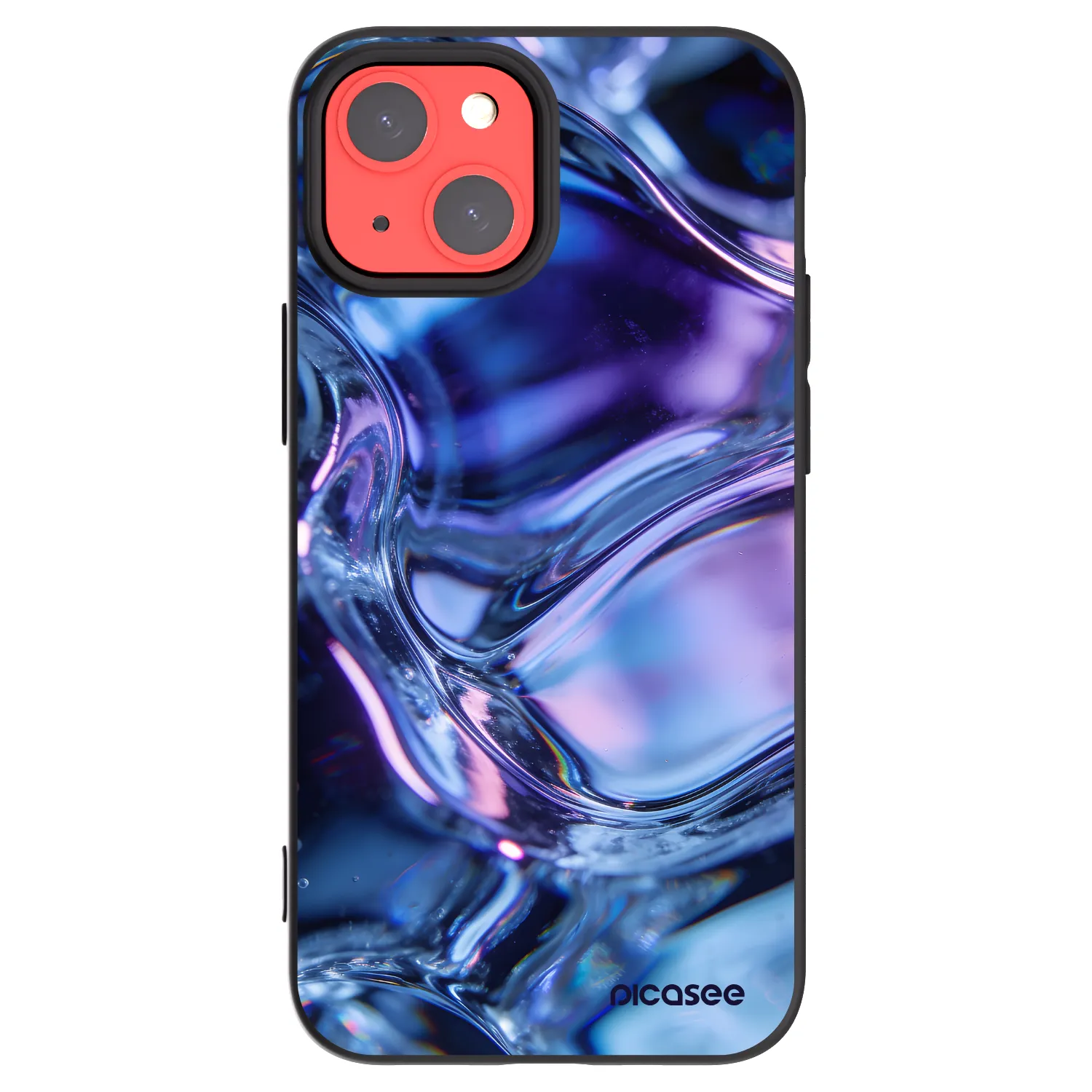 Picasee fekete szilikon tok az alábbi mobiltelefonokra Apple iPhone 13 mini - Iris liquid