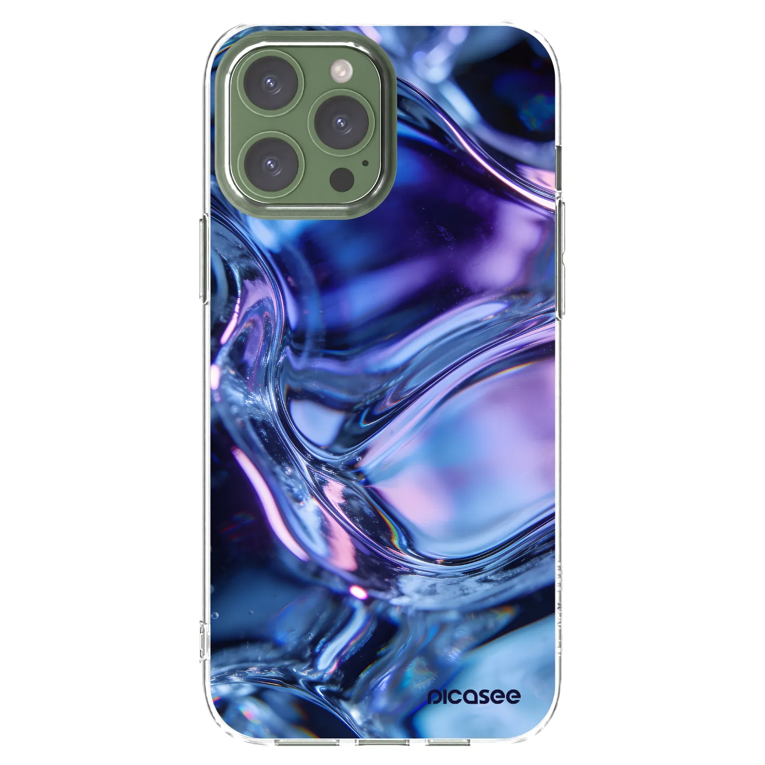 Picasee átlátszó szilikon tok az alábbi mobiltelefonokra Apple iPhone 13 Pro Max - Iris liquid