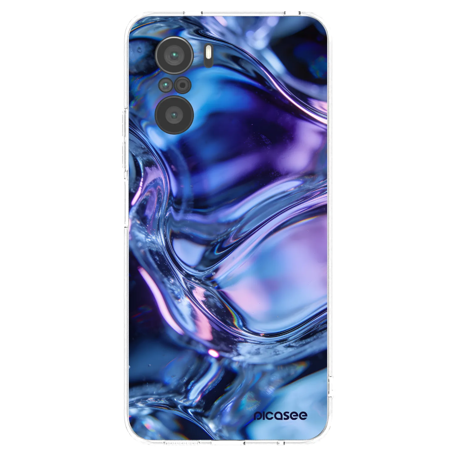 Picasee átlátszó szilikon tok az alábbi mobiltelefonokra Xiaomi Poco F3 - Iris liquid