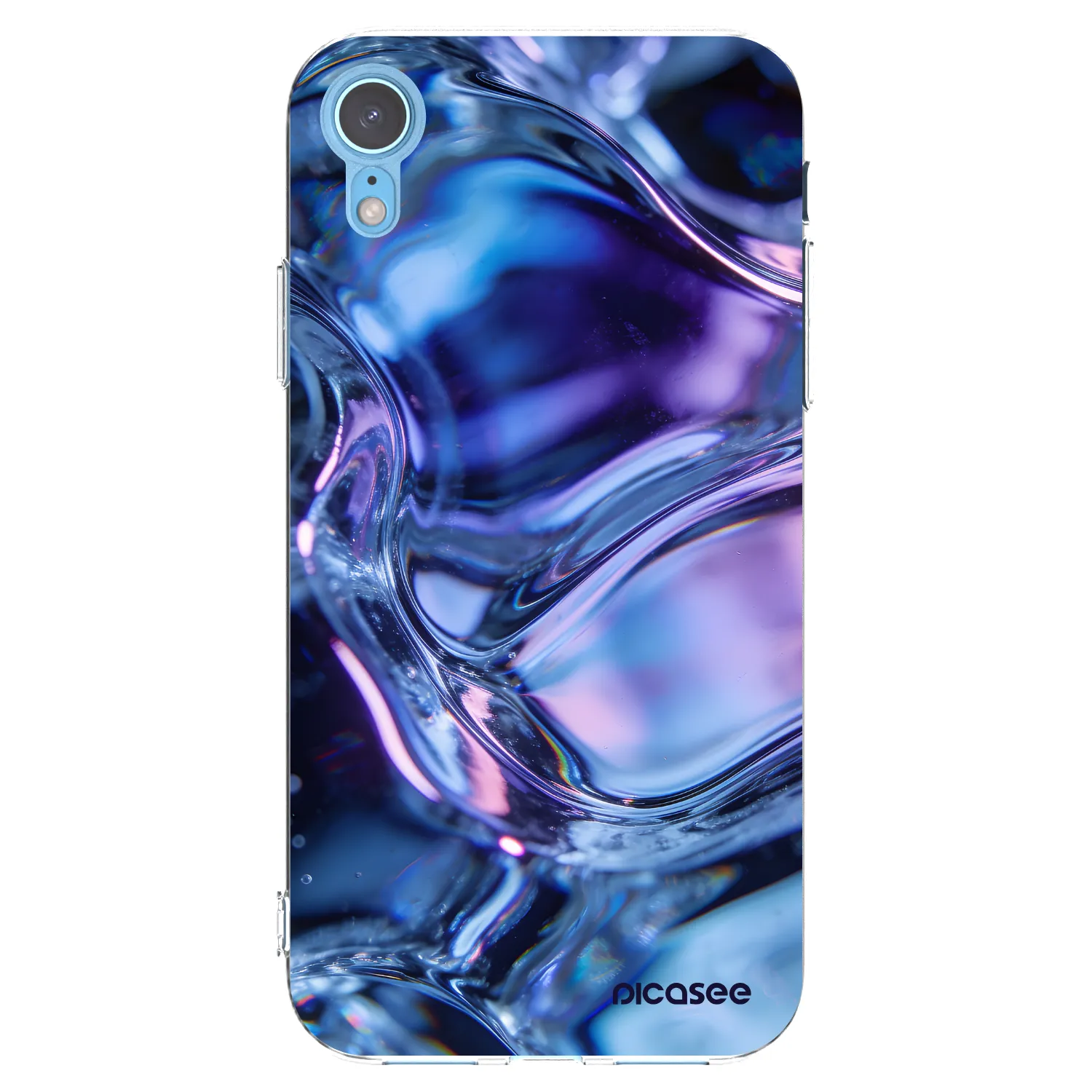 Picasee átlátszó szilikon tok az alábbi mobiltelefonokra Apple iPhone XR - Iris liquid