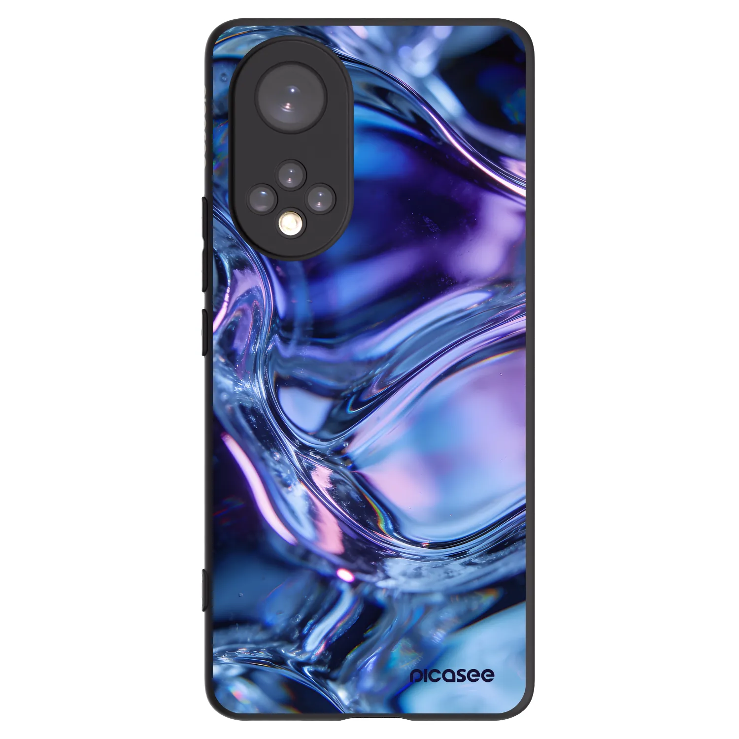 Picasee fekete szilikon tok az alábbi mobiltelefonokra Huawei Nova 9 - Iris liquid