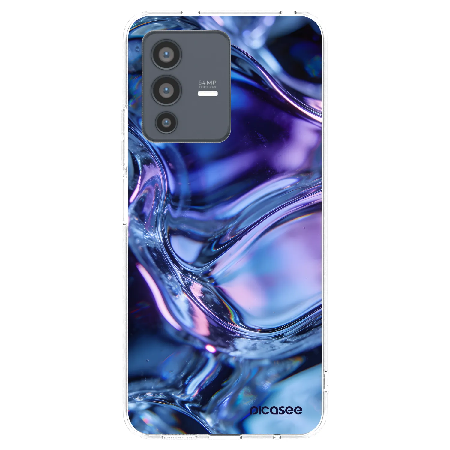 Picasee átlátszó szilikon tok az alábbi mobiltelefonokra Vivo V23 5G - Iris liquid