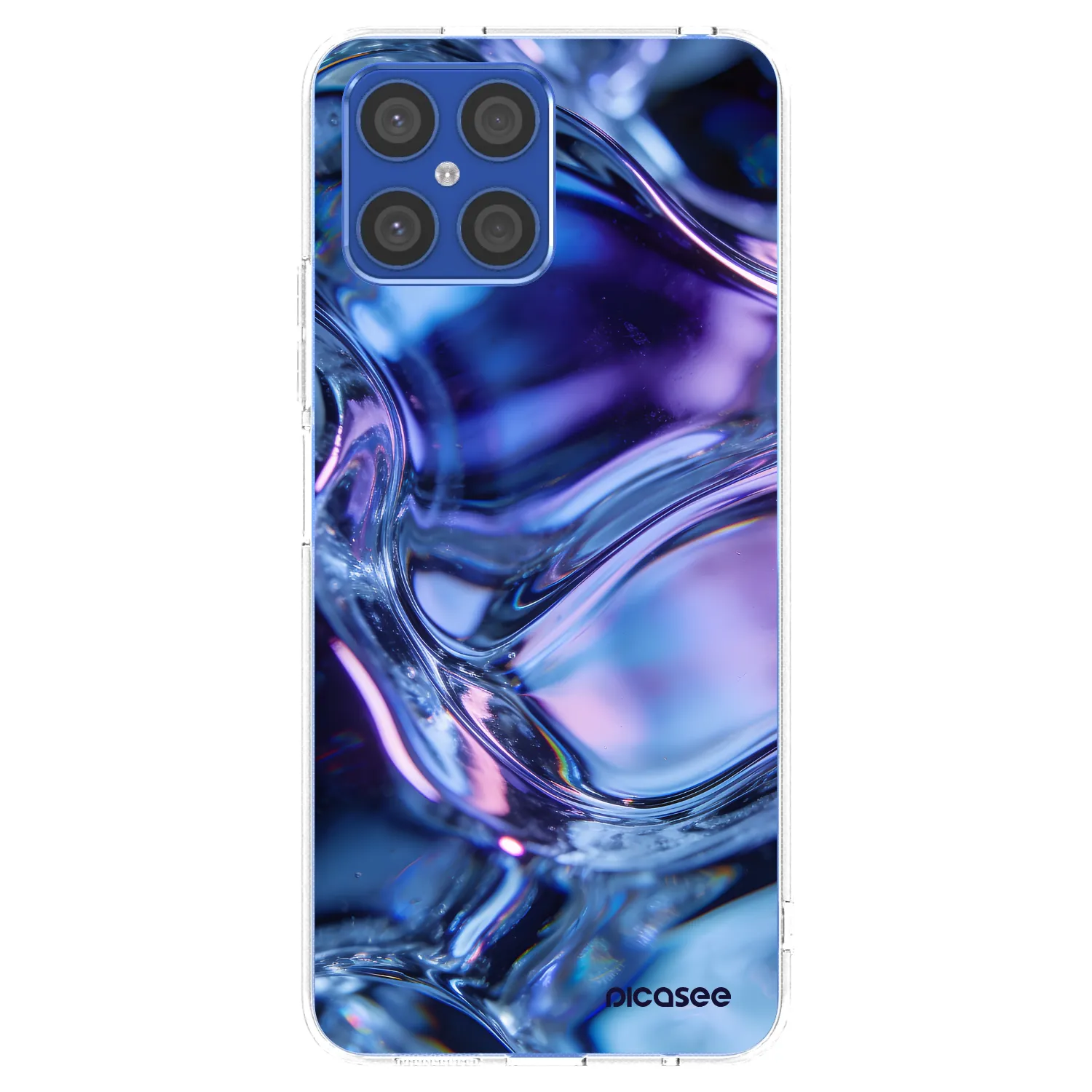 Picasee átlátszó szilikon tok az alábbi mobiltelefonokra Honor X8 4G - Iris liquid