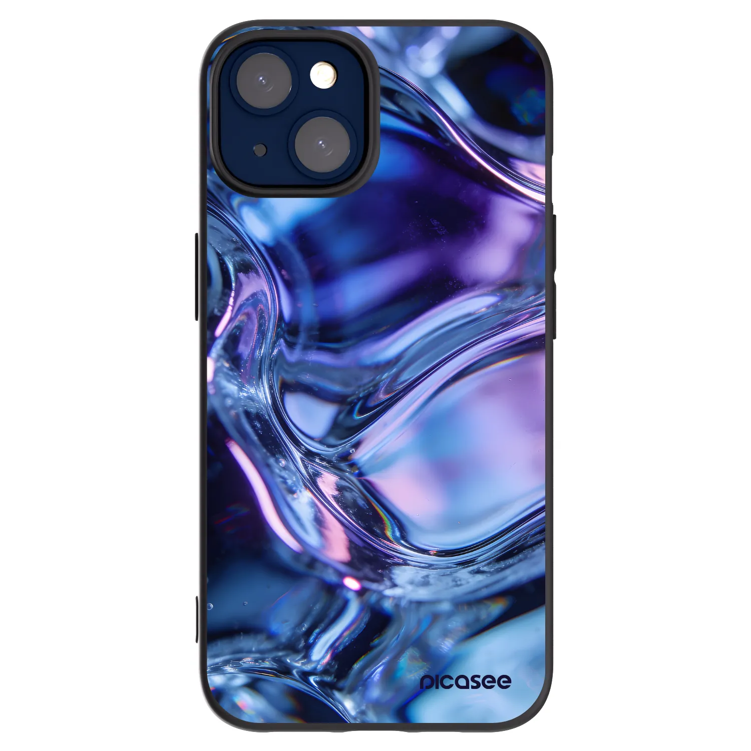 Picasee fekete szilikon tok az alábbi mobiltelefonokra Apple iPhone 14 - Iris liquid