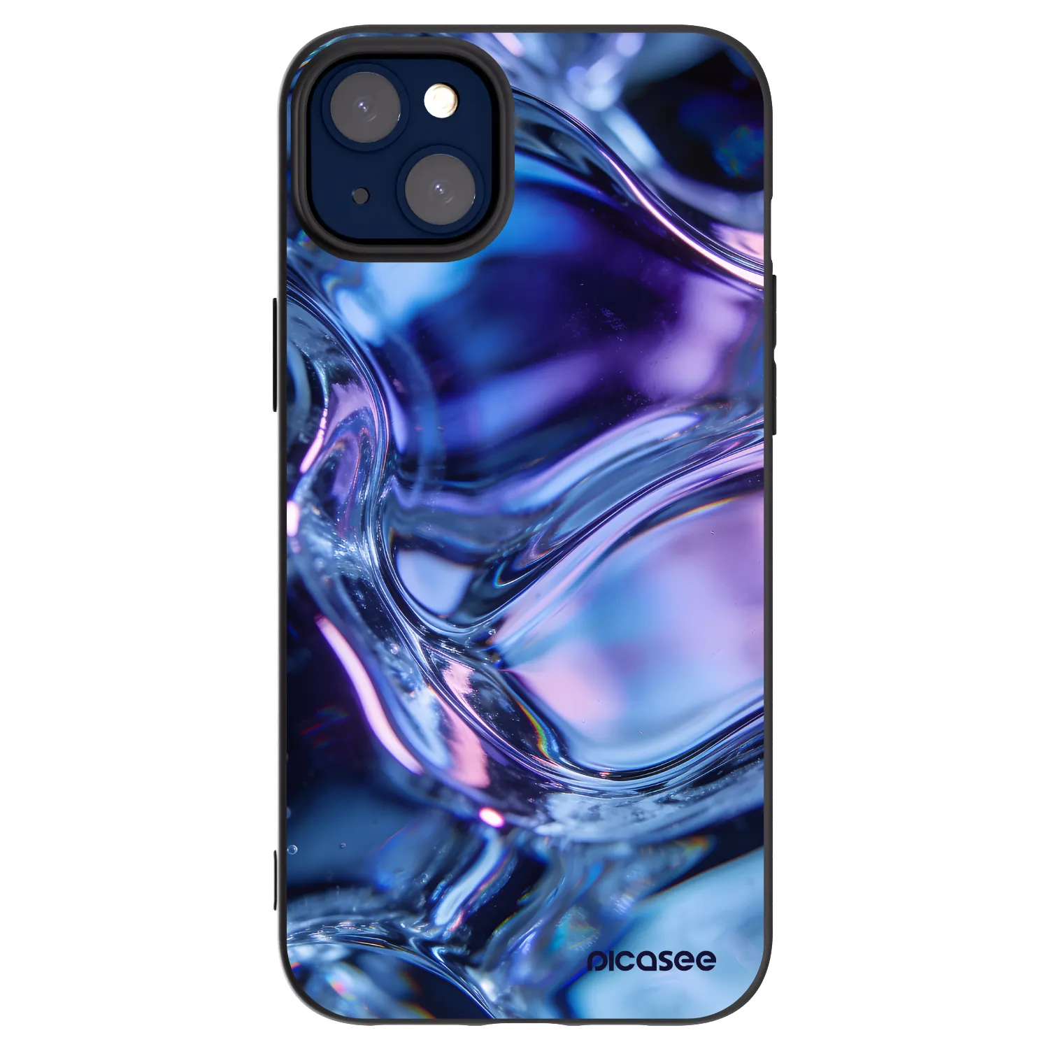 Picasee fekete szilikon tok az alábbi mobiltelefonokra Apple iPhone 14 Plus - Iris liquid
