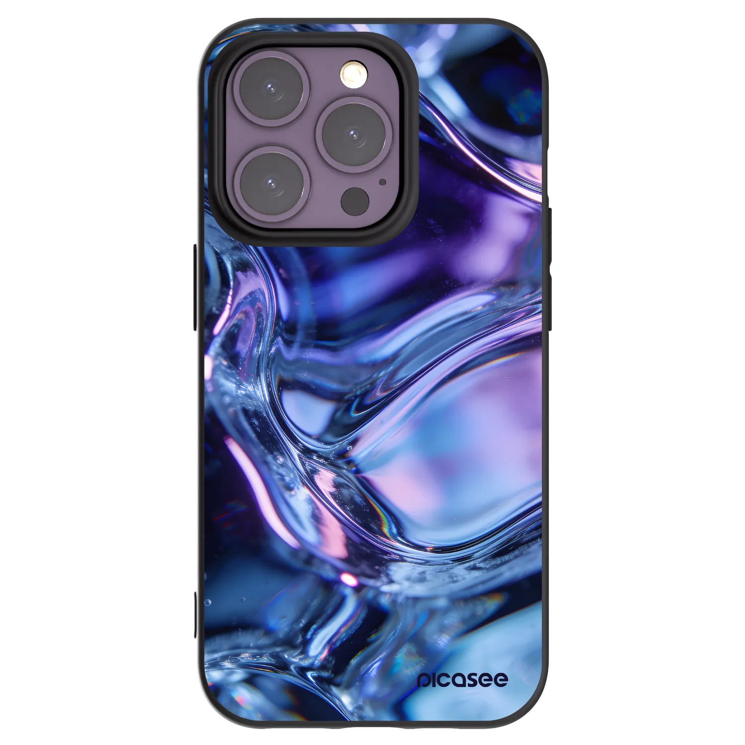 Picasee fekete szilikon tok az alábbi mobiltelefonokra Apple iPhone 14 Pro - Iris liquid