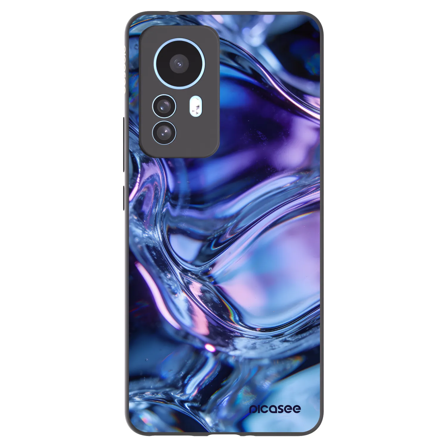Picasee fekete szilikon tok az alábbi mobiltelefonokra Xiaomi 12T Pro - Iris liquid