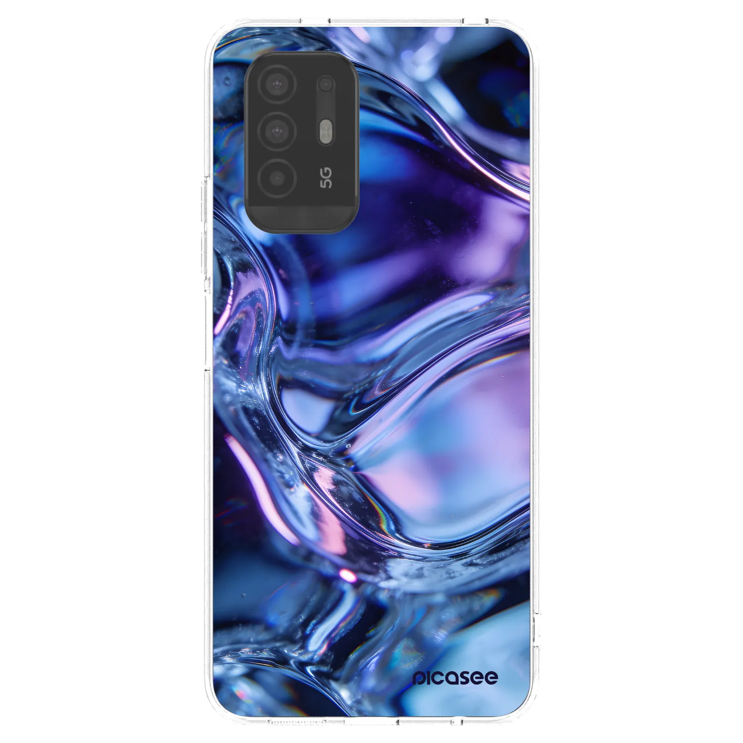 Picasee átlátszó szilikon tok az alábbi mobiltelefonokra OPPO A94 5G - Iris liquid