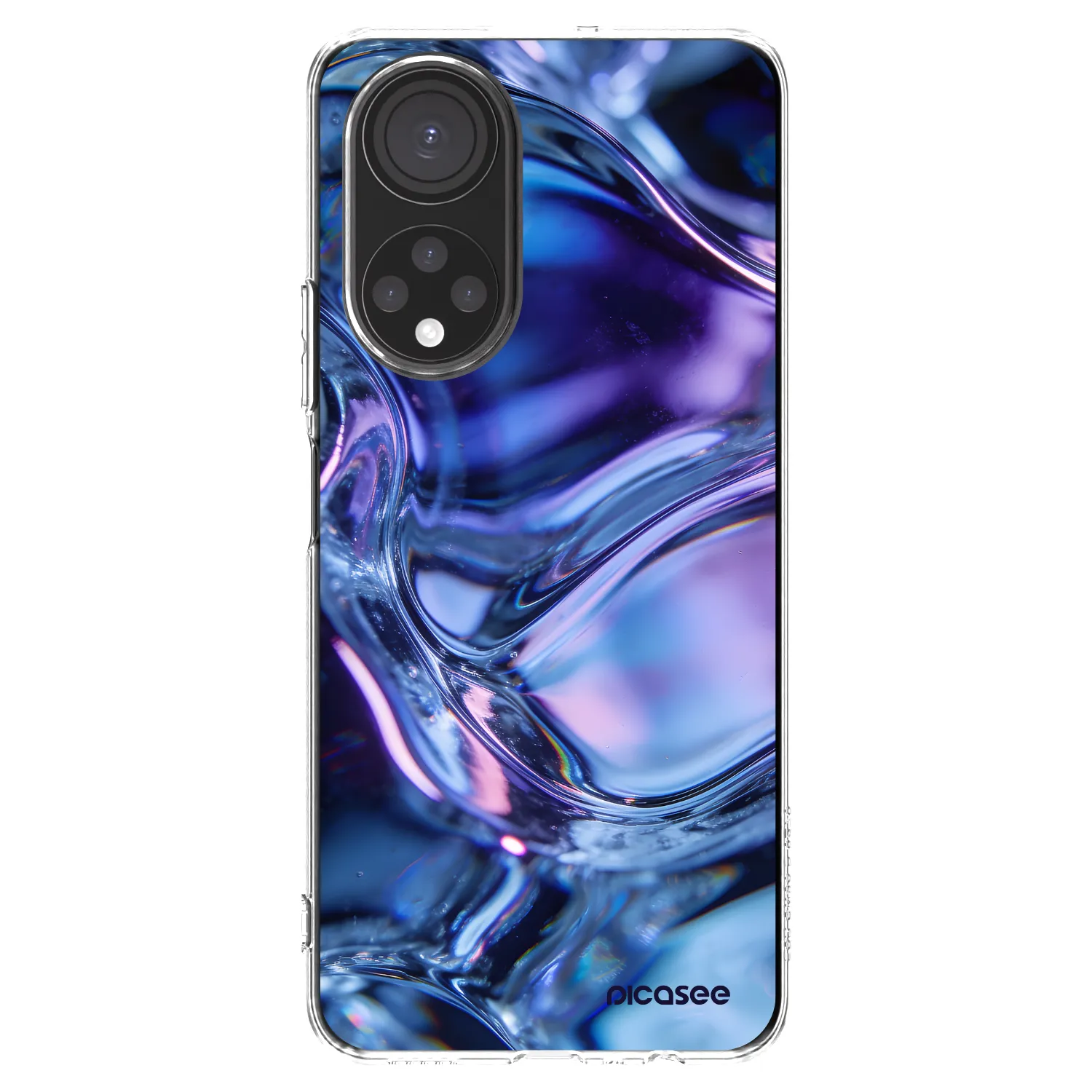 Picasee átlátszó szilikon tok az alábbi mobiltelefonokra Honor X7 - Iris liquid