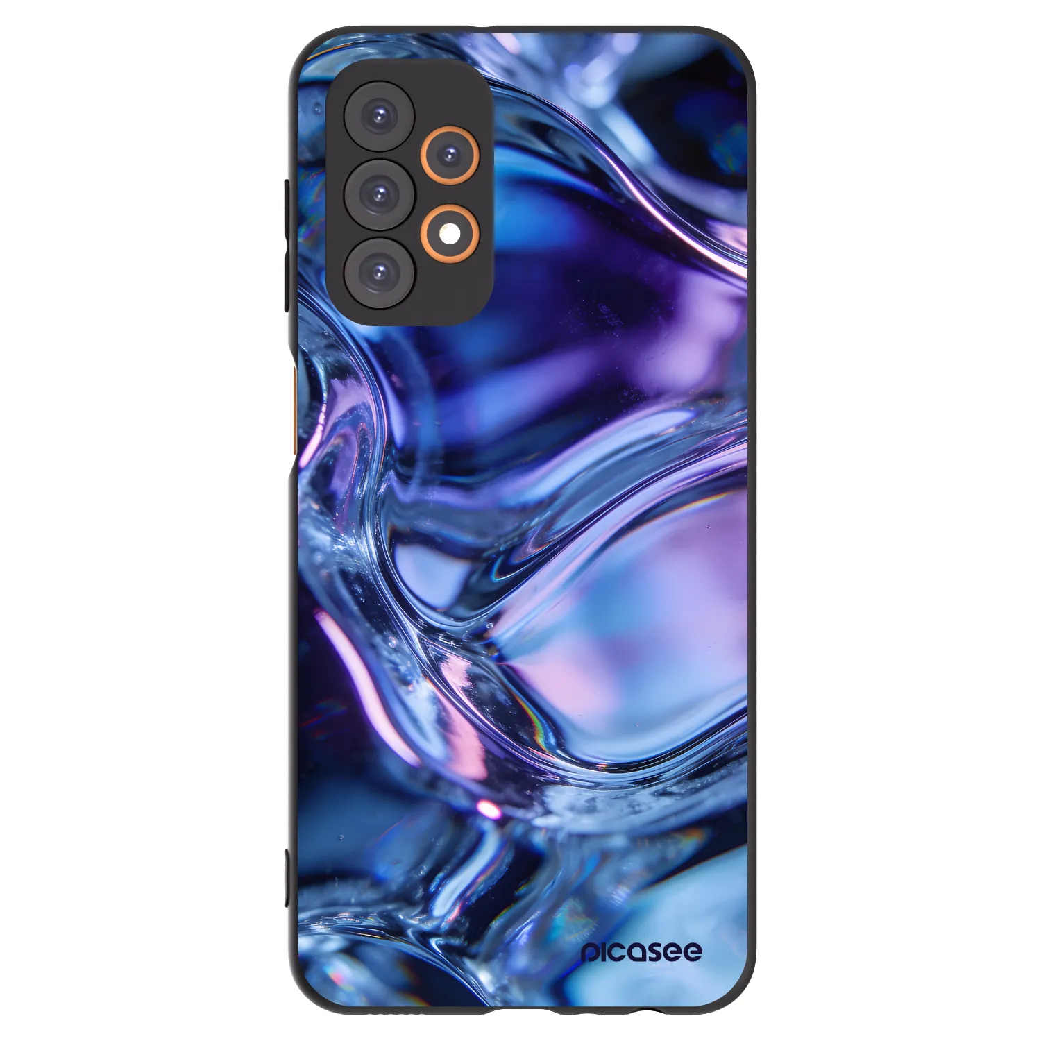 Picasee fekete szilikon tok az alábbi mobiltelefonokra Samsung Galaxy A23 A236B 5G - Iris liquid