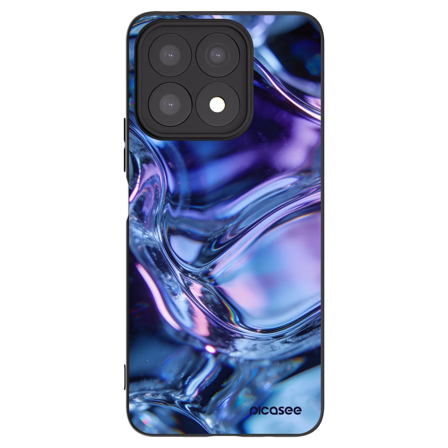 Picasee fekete szilikon tok az alábbi mobiltelefonokra Honor X8a - Iris liquid