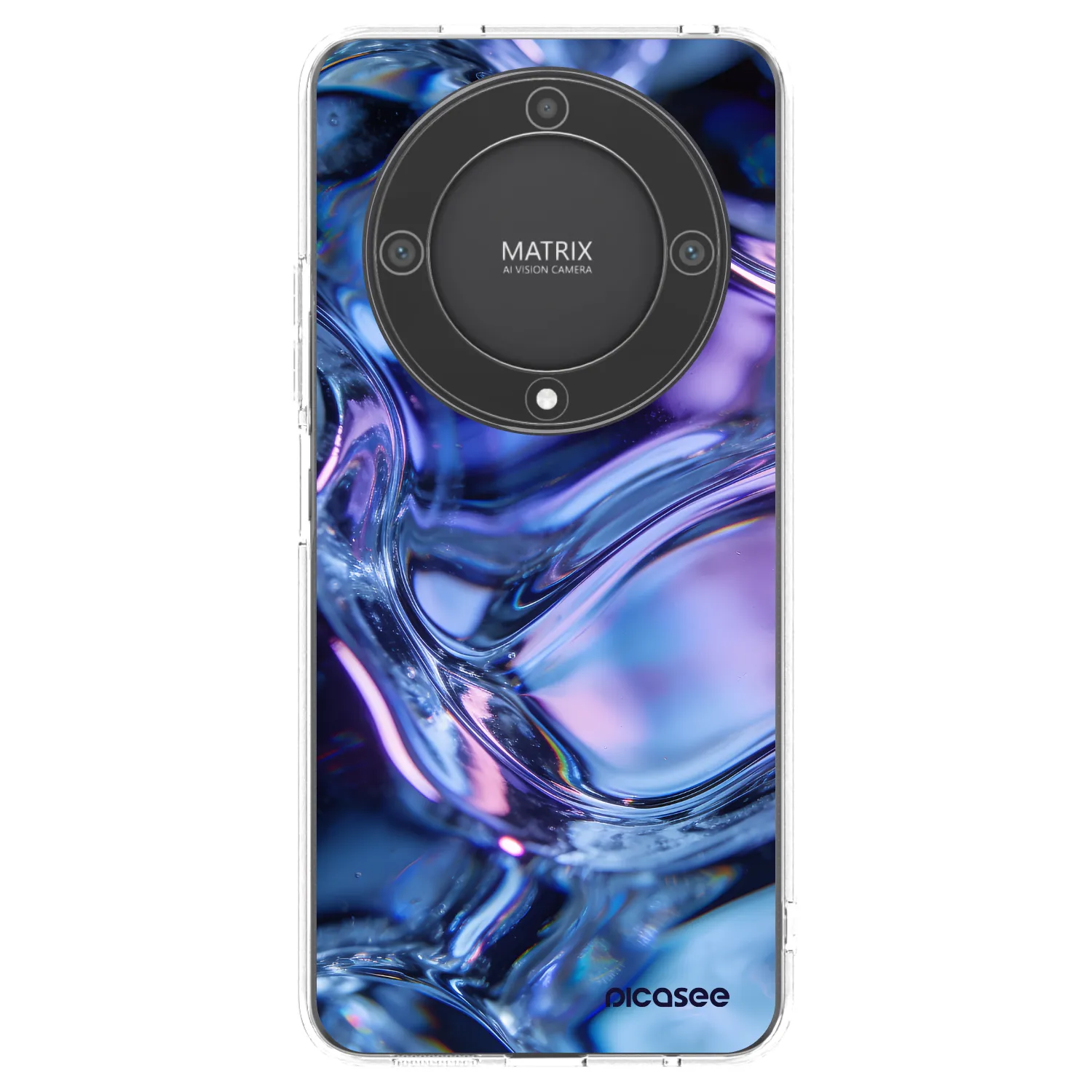 Picasee átlátszó szilikon tok az alábbi mobiltelefonokra Honor Magic5 Lite 5G - Iris liquid