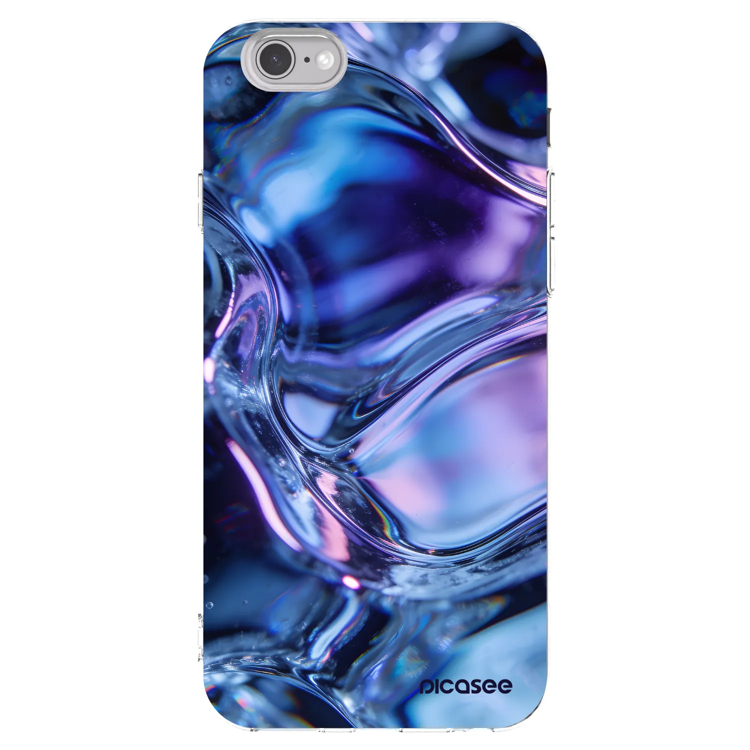 Picasee átlátszó szilikon tok az alábbi mobiltelefonokra Apple iPhone 6/6S - Iris liquid