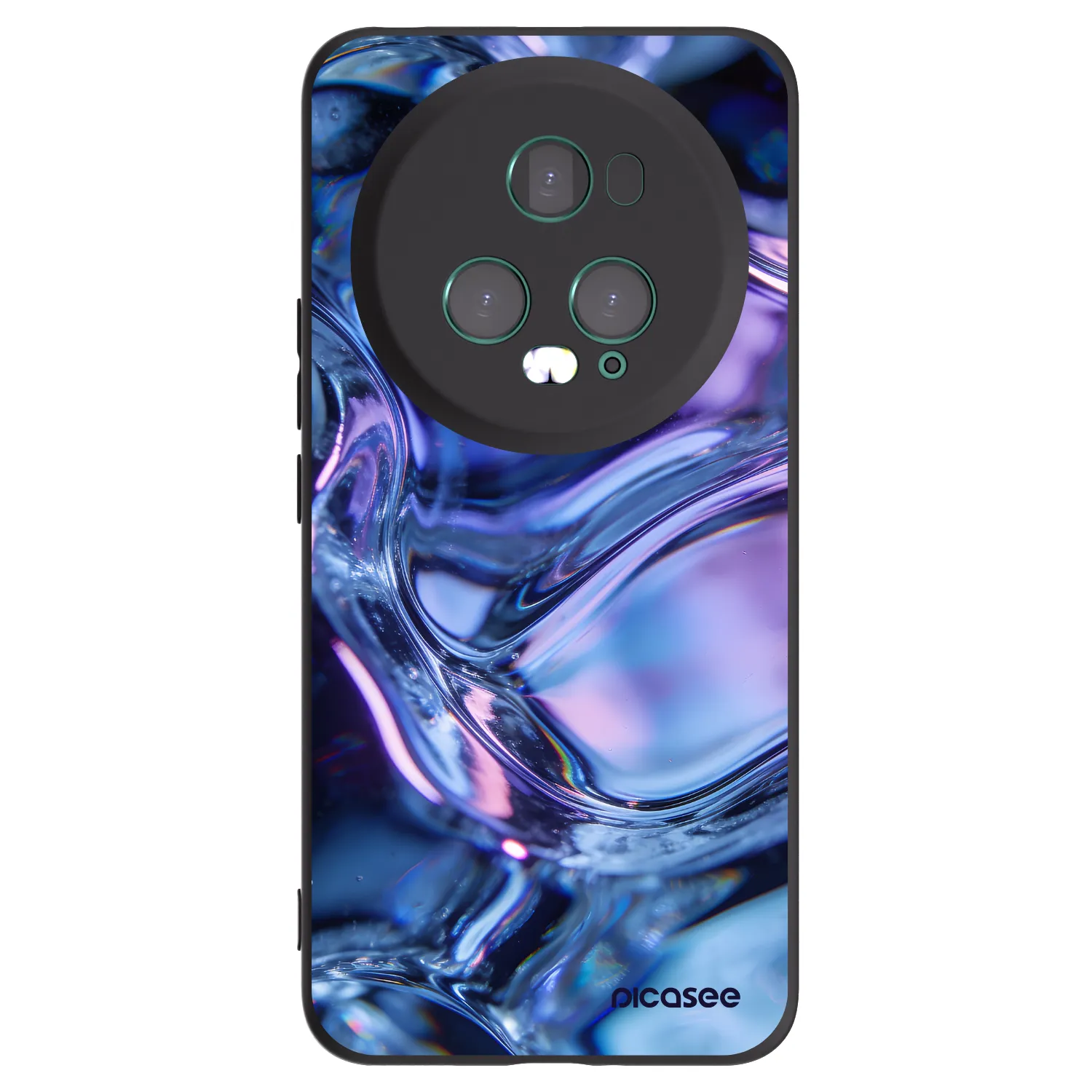 Picasee fekete szilikon tok az alábbi mobiltelefonokra Honor Magic5 Pro - Iris liquid
