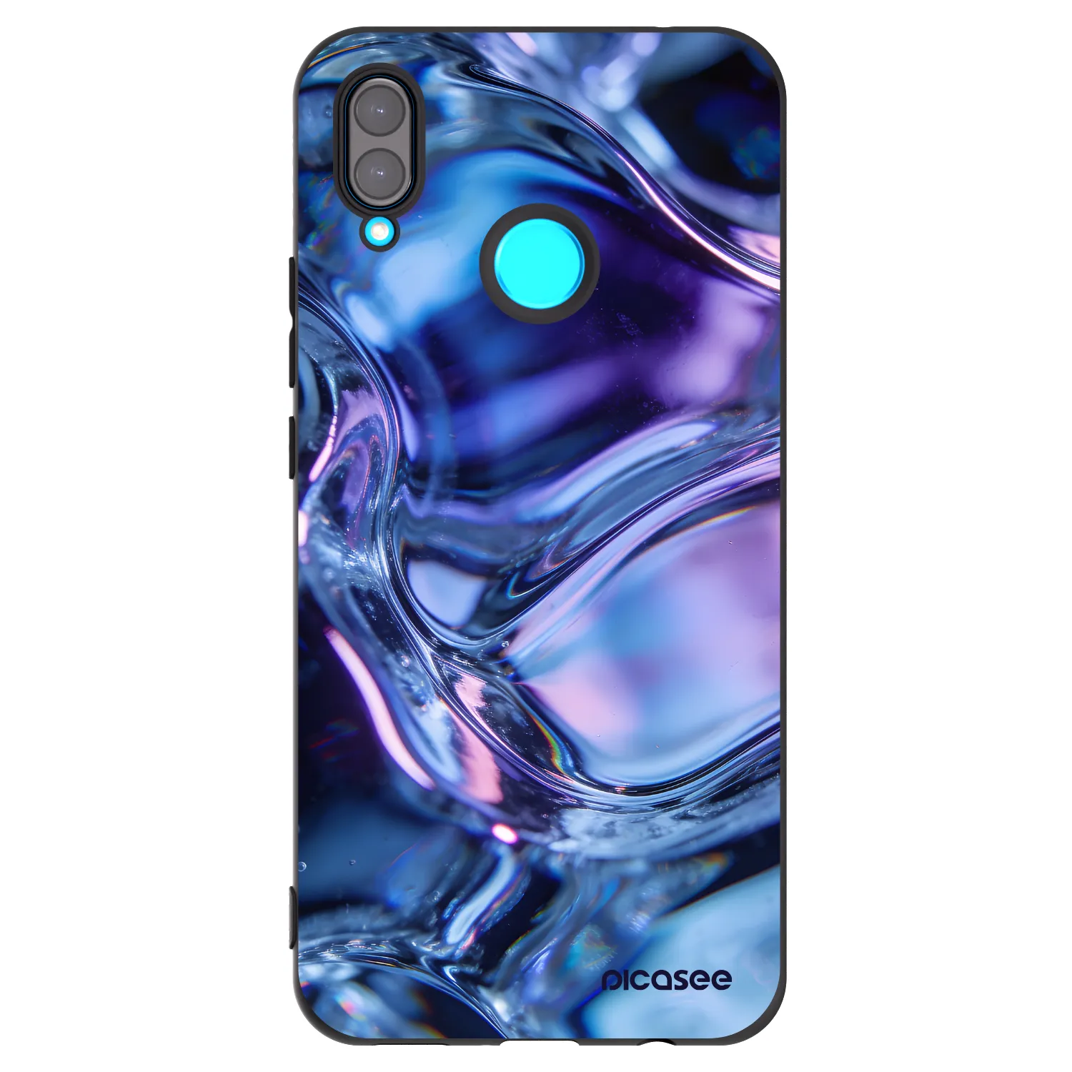 Picasee fekete szilikon tok az alábbi mobiltelefonokra Huawei Nova 3 - Iris liquid
