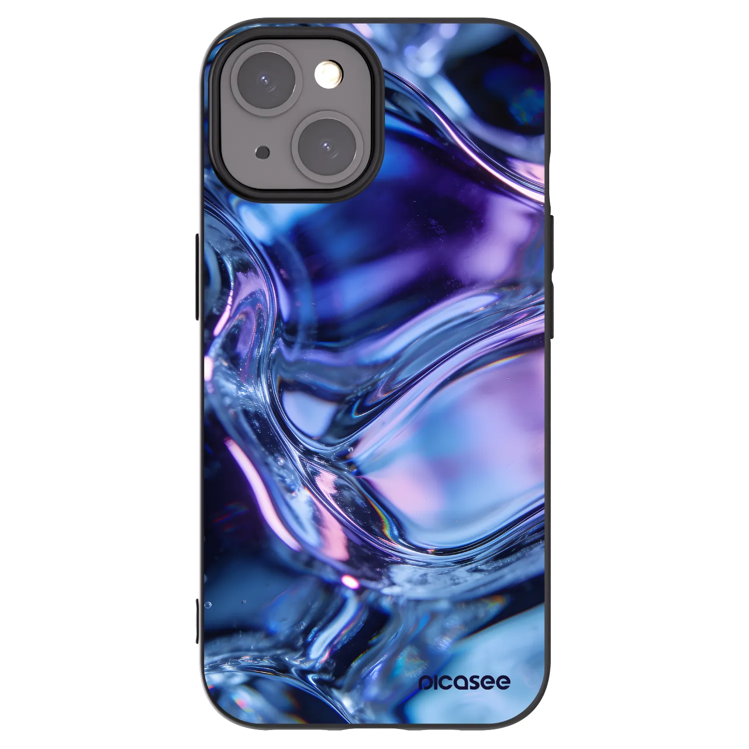 Picasee fekete szilikon tok az alábbi mobiltelefonokra Apple iPhone 15 - Iris liquid