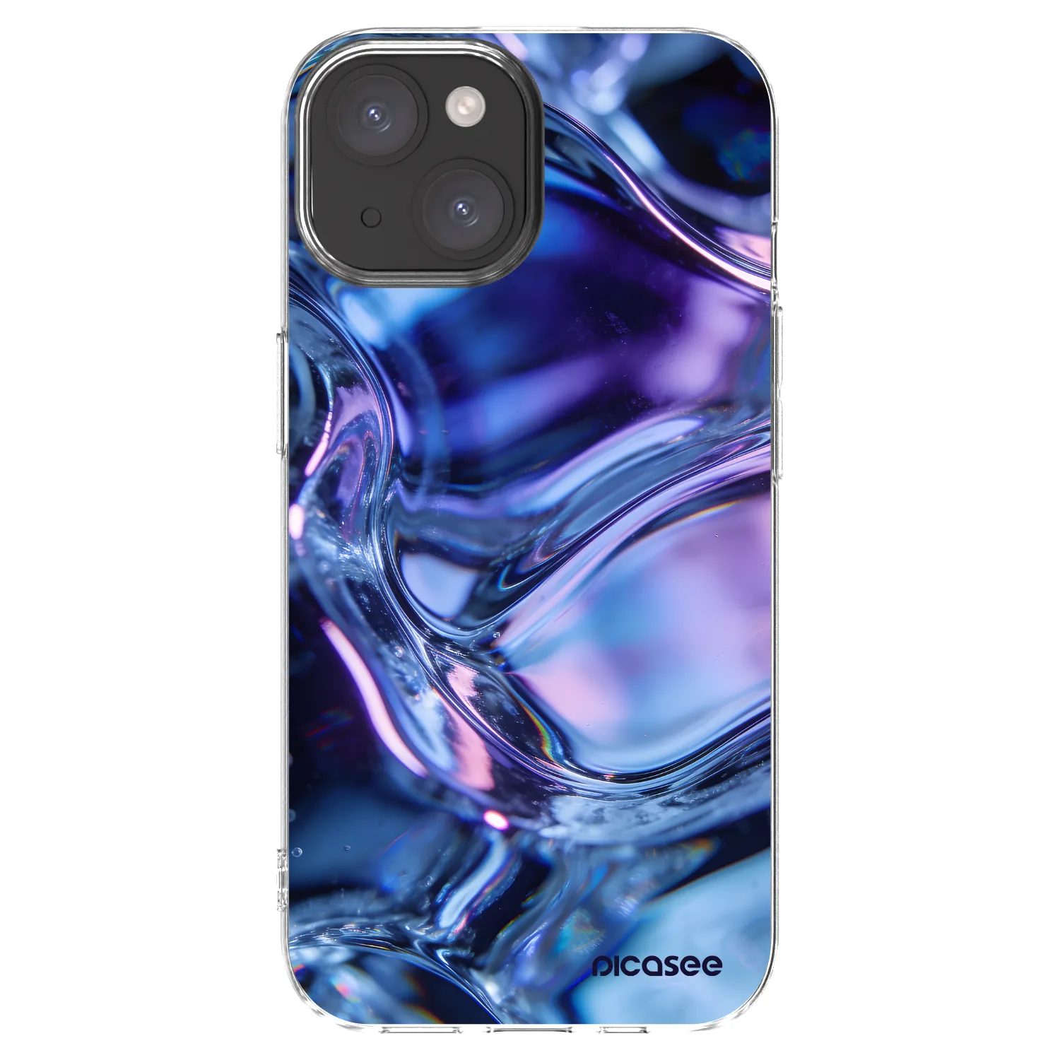 Picasee átlátszó szilikon tok az alábbi mobiltelefonokra Apple iPhone 15 - Iris liquid