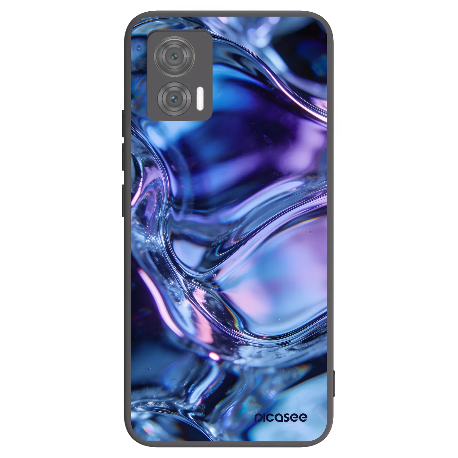 Picasee fekete szilikon tok az alábbi mobiltelefonokra Motorola Edge 30 Neo - Iris liquid