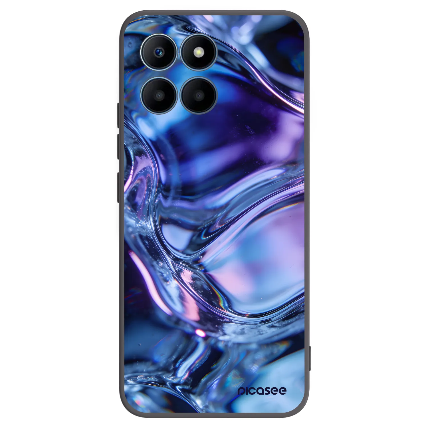 Picasee fekete szilikon tok az alábbi mobiltelefonokra Honor 70 Lite - Iris liquid