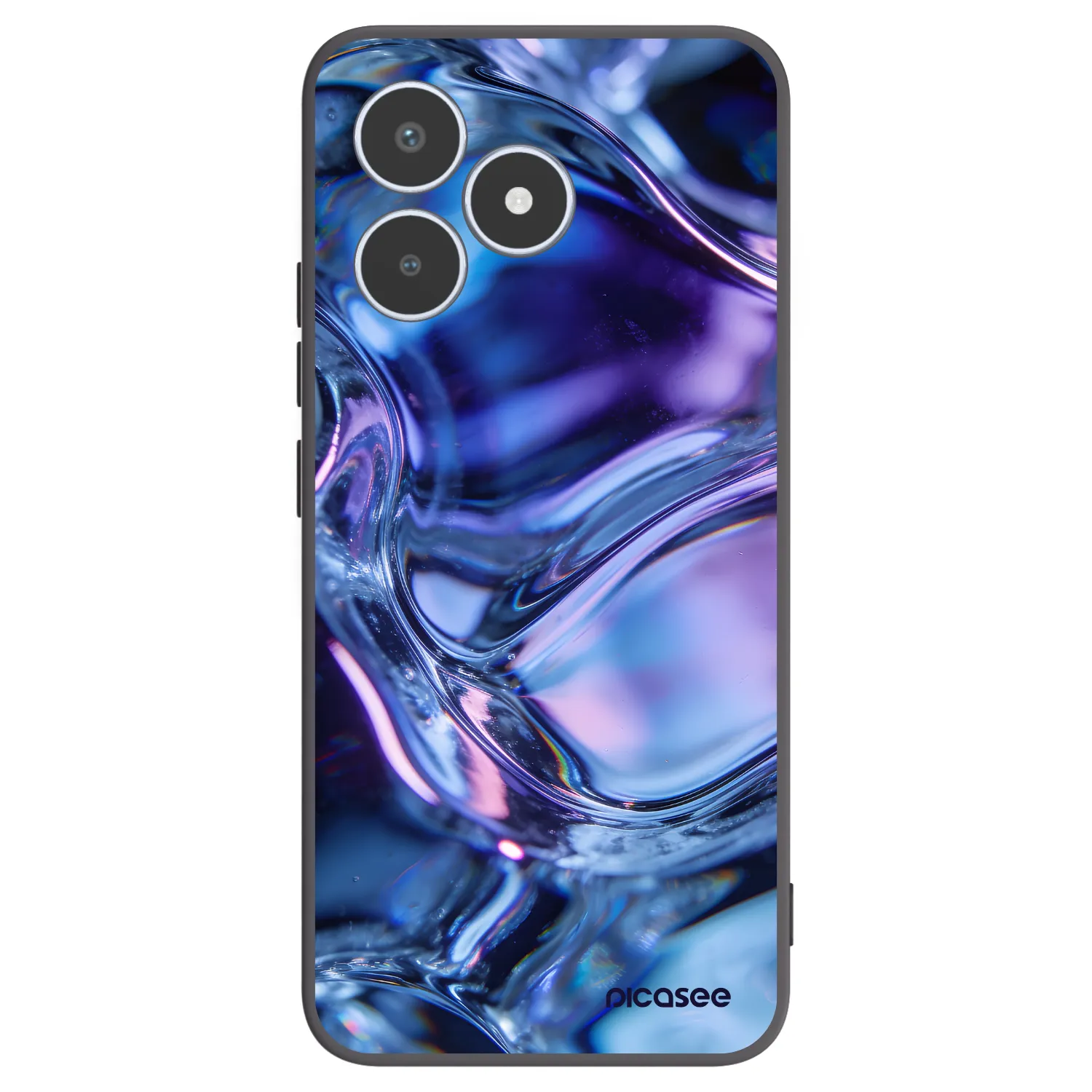 Picasee fekete szilikon tok az alábbi mobiltelefonokra Realme C53 - Iris liquid