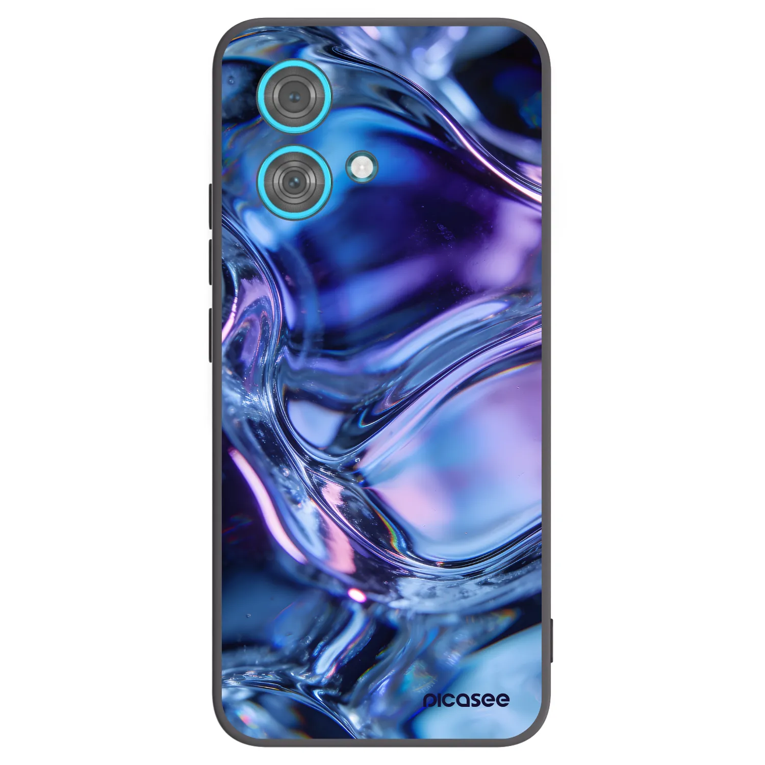 Picasee fekete szilikon tok az alábbi mobiltelefonokra Motorola Edge 40 Neo - Iris liquid