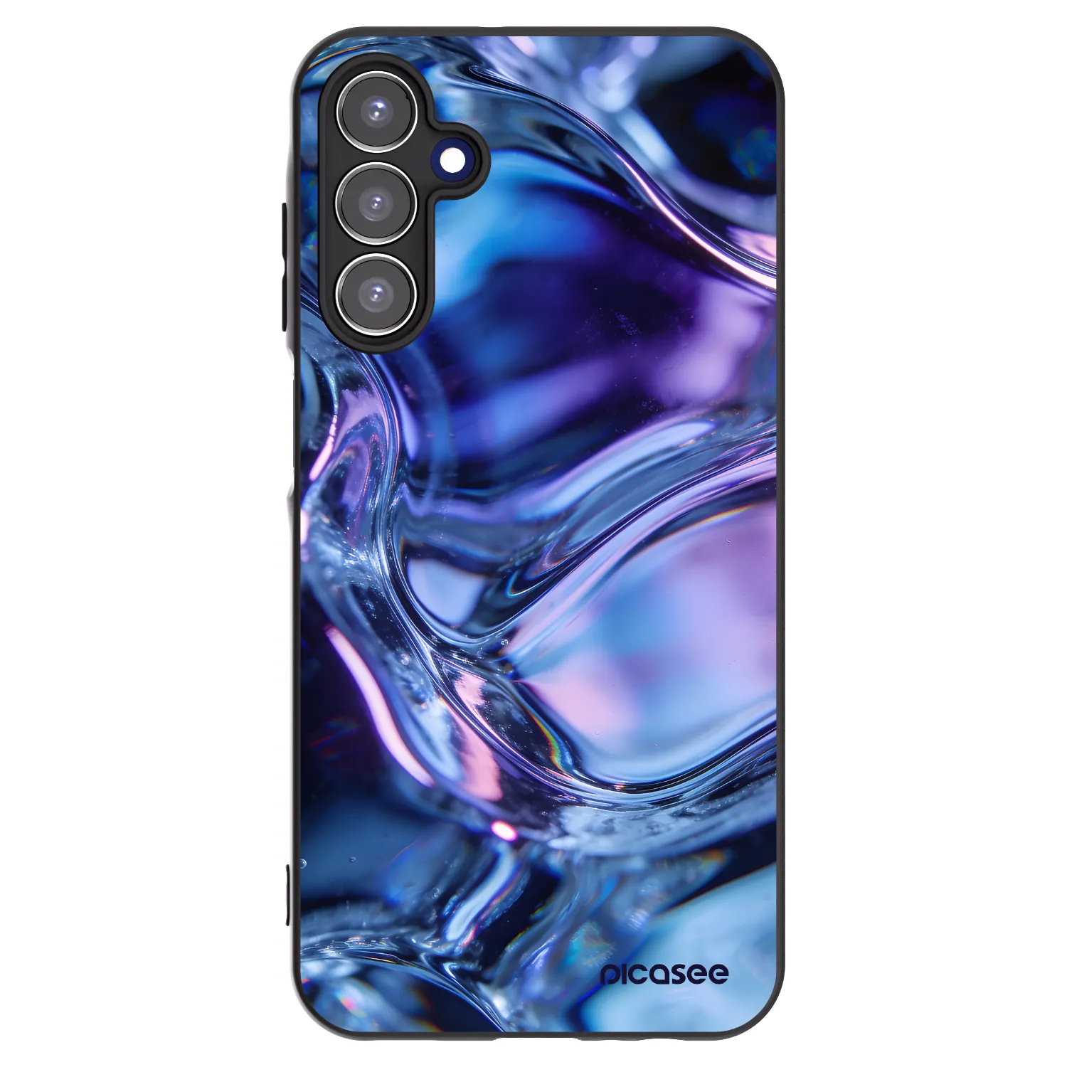 Picasee fekete szilikon tok az alábbi mobiltelefonokra Samsung Galaxy A15 A156B 5G - Iris liquid