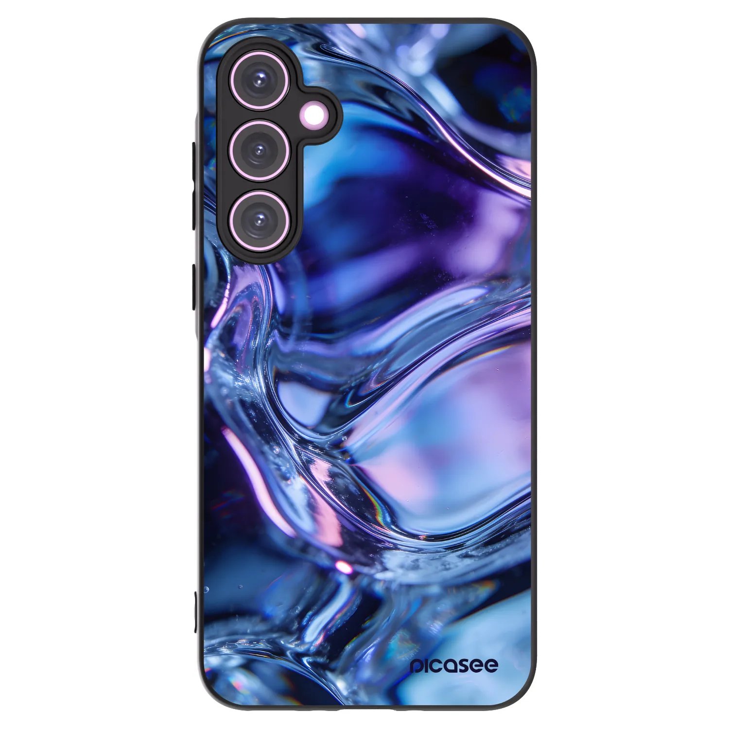 Picasee fekete szilikon tok az alábbi mobiltelefonokra Samsung Galaxy A35 5G A356B - Iris liquid