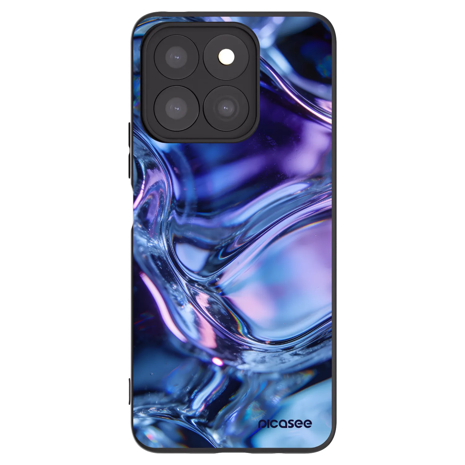 Picasee fekete szilikon tok az alábbi mobiltelefonokra Honor X8b - Iris liquid