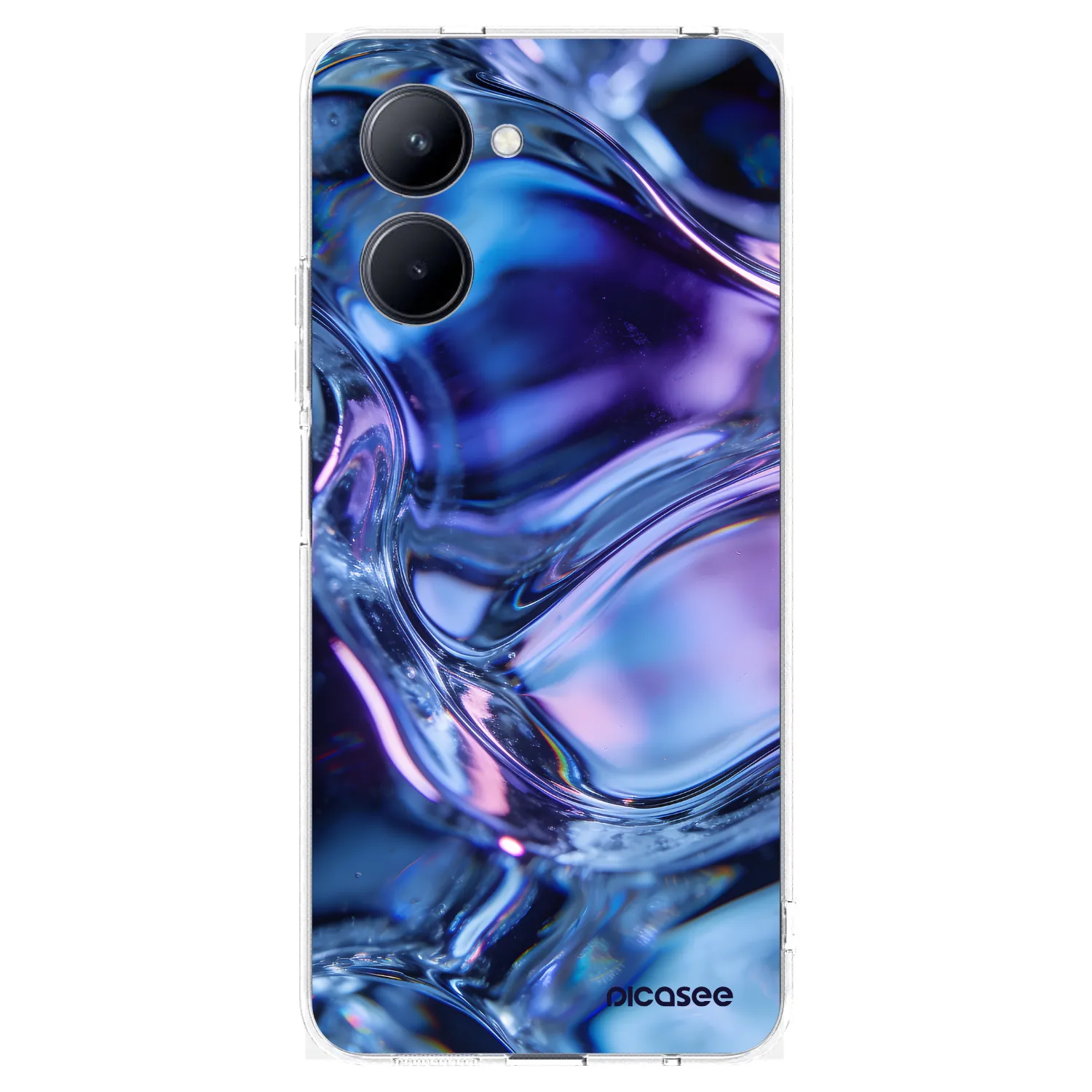 Picasee átlátszó szilikon tok az alábbi mobiltelefonokra Realme C33 (2023) - Iris liquid