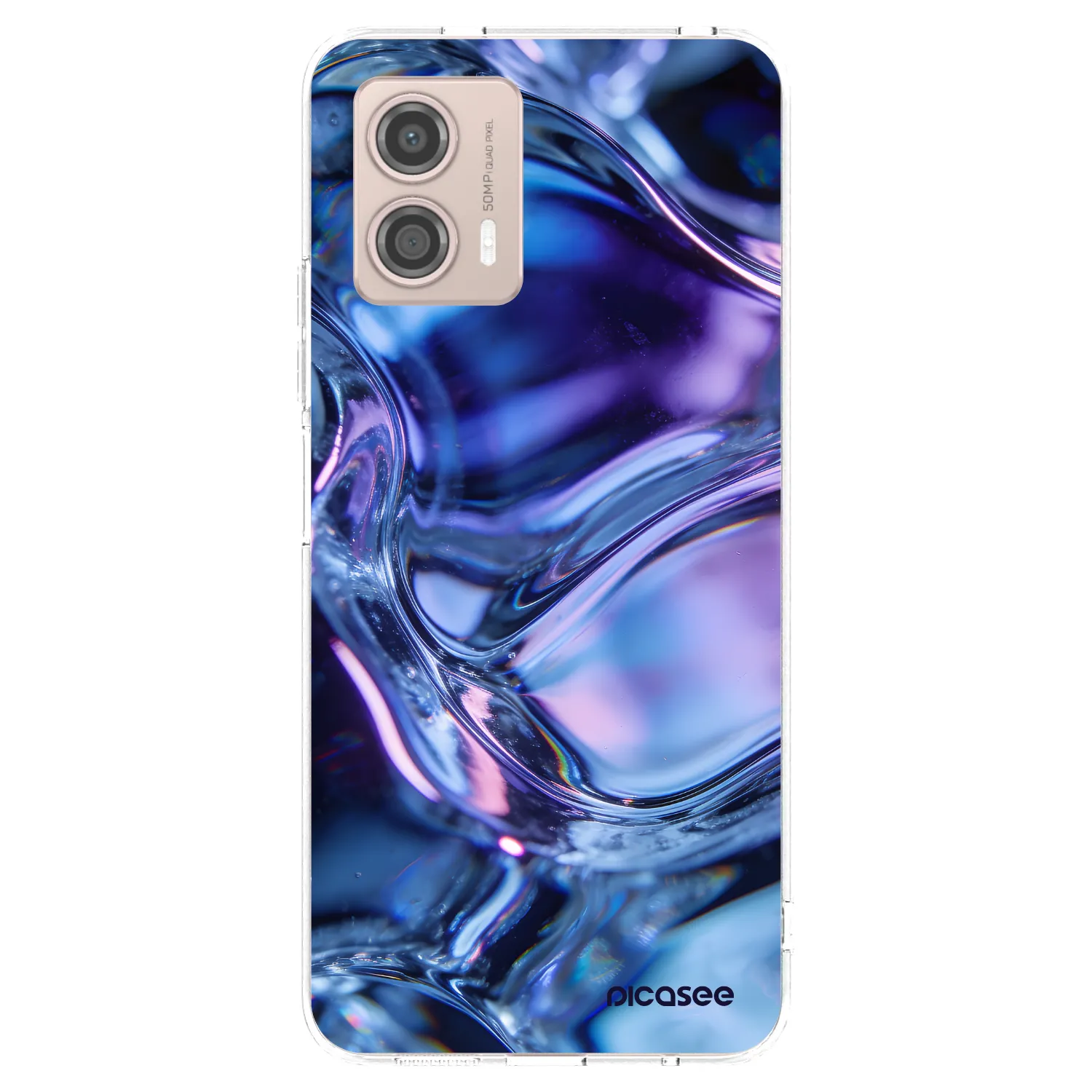 Picasee átlátszó szilikon tok az alábbi mobiltelefonokra Motorola Moto G53 5G - Iris liquid
