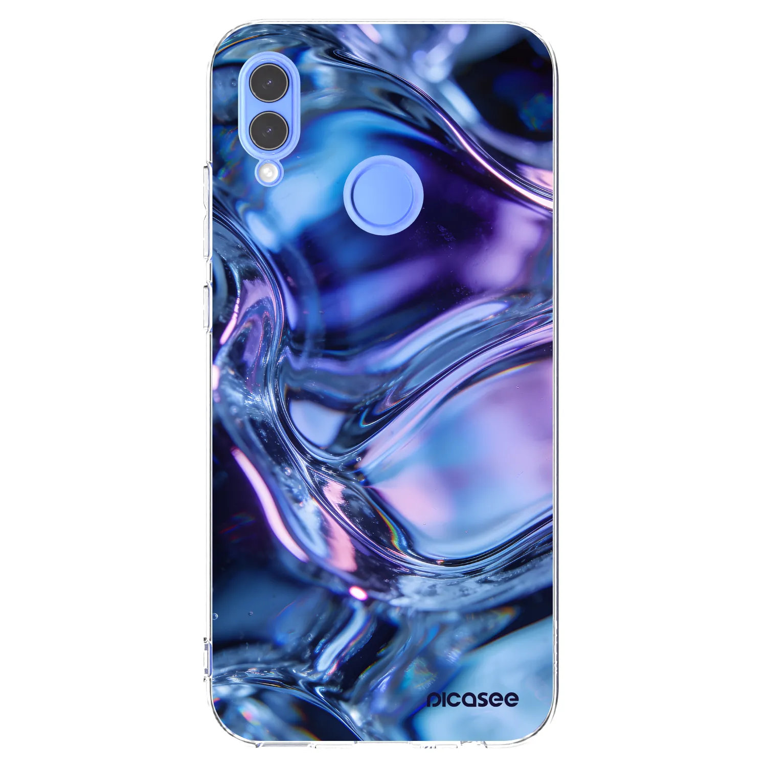 Picasee átlátszó szilikon tok az alábbi mobiltelefonokra Honor 10 Lite - Iris liquid