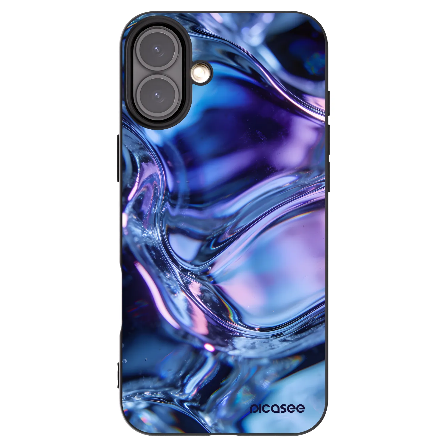 Picasee fekete szilikon tok az alábbi mobiltelefonokra Apple iPhone 16 Plus - Iris liquid