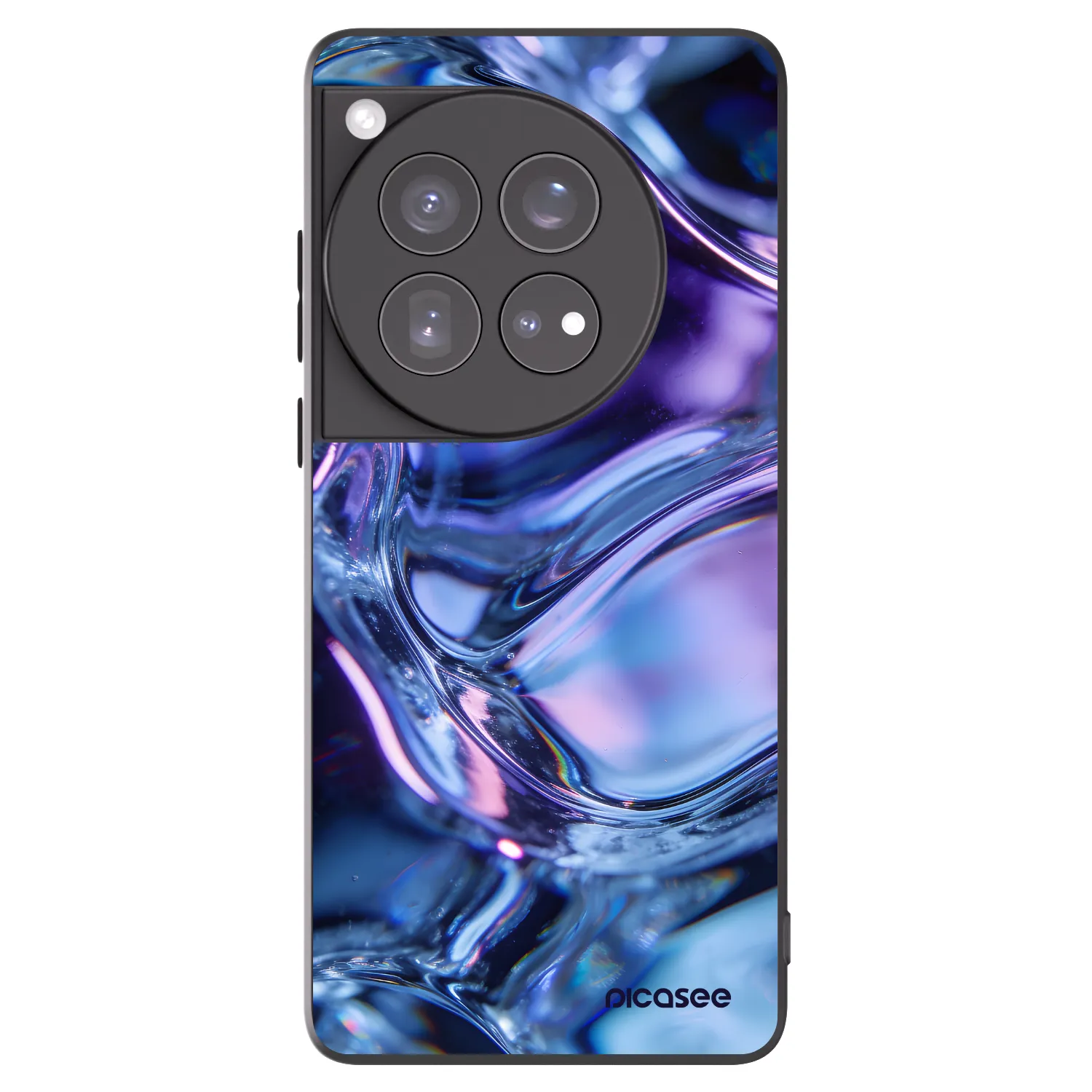 Picasee fekete szilikon tok az alábbi mobiltelefonokra OnePlus 12 5G - Iris liquid