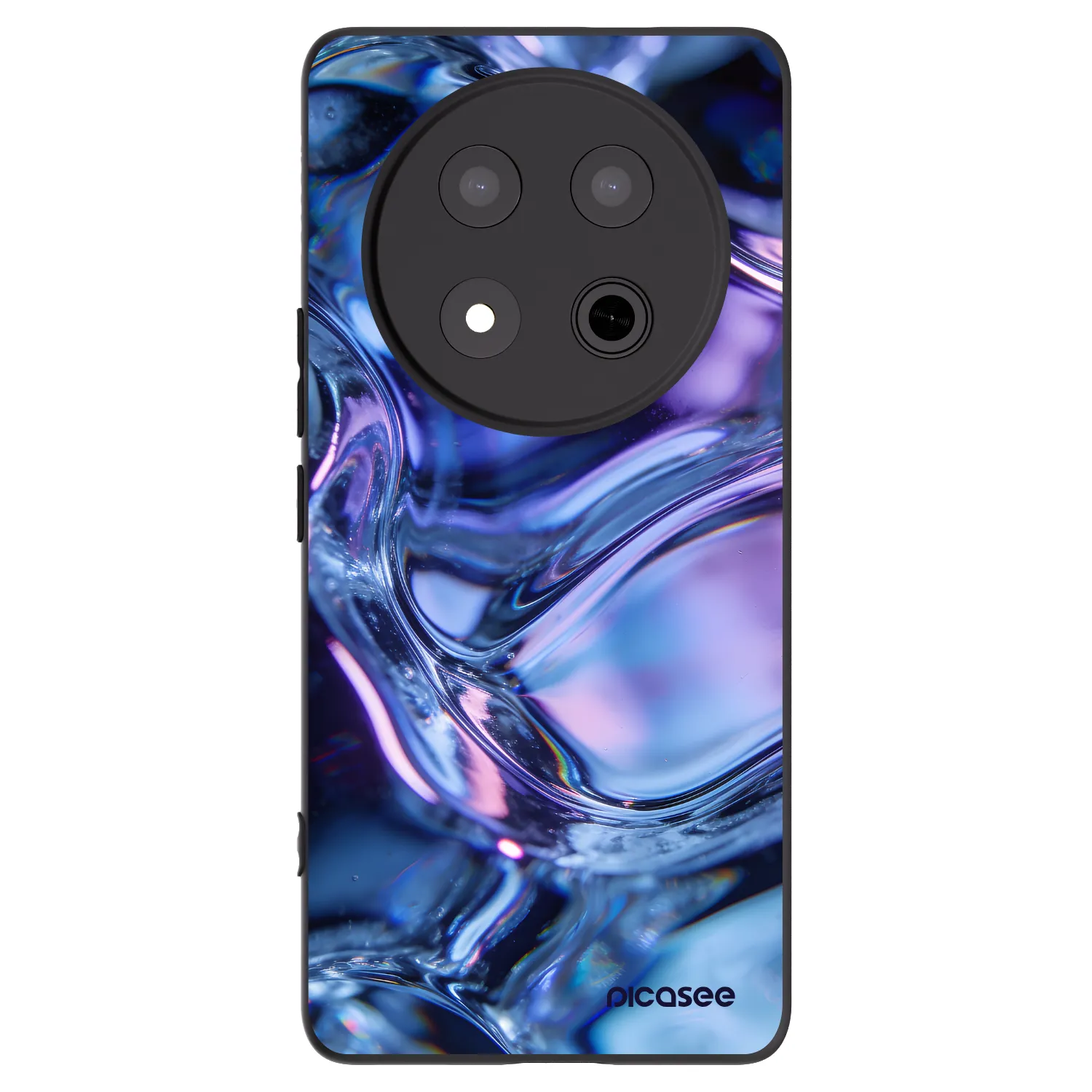 Picasee fekete szilikon tok az alábbi mobiltelefonokra Honor Magic7 Lite 5G - Iris liquid