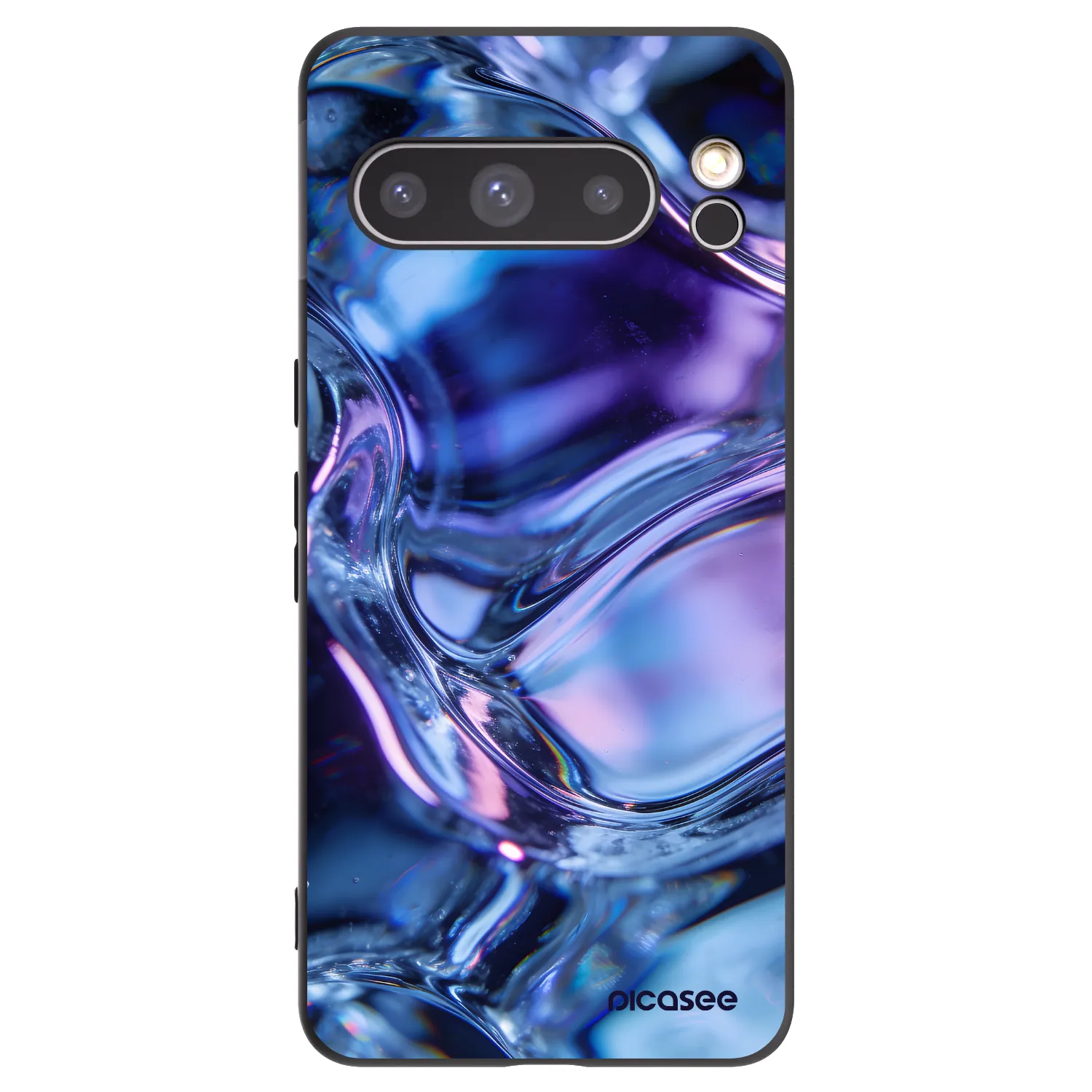 Picasee fekete szilikon tok az alábbi mobiltelefonokra Google Pixel 8 Pro - Iris liquid
