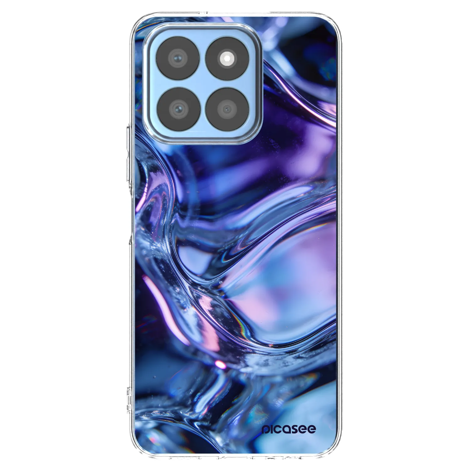 Picasee átlátszó szilikon tok az alábbi mobiltelefonokra Honor X8c - Iris liquid