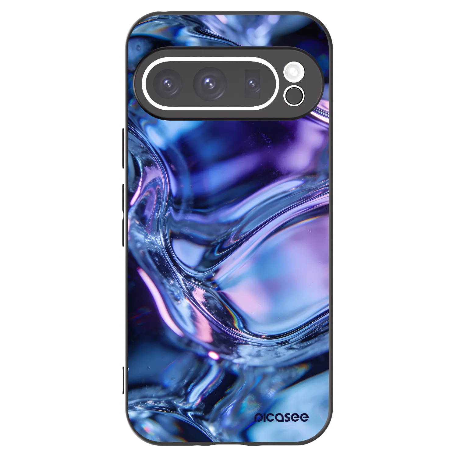 Picasee fekete szilikon tok az alábbi mobiltelefonokra Google Pixel 9 Pro - Iris liquid