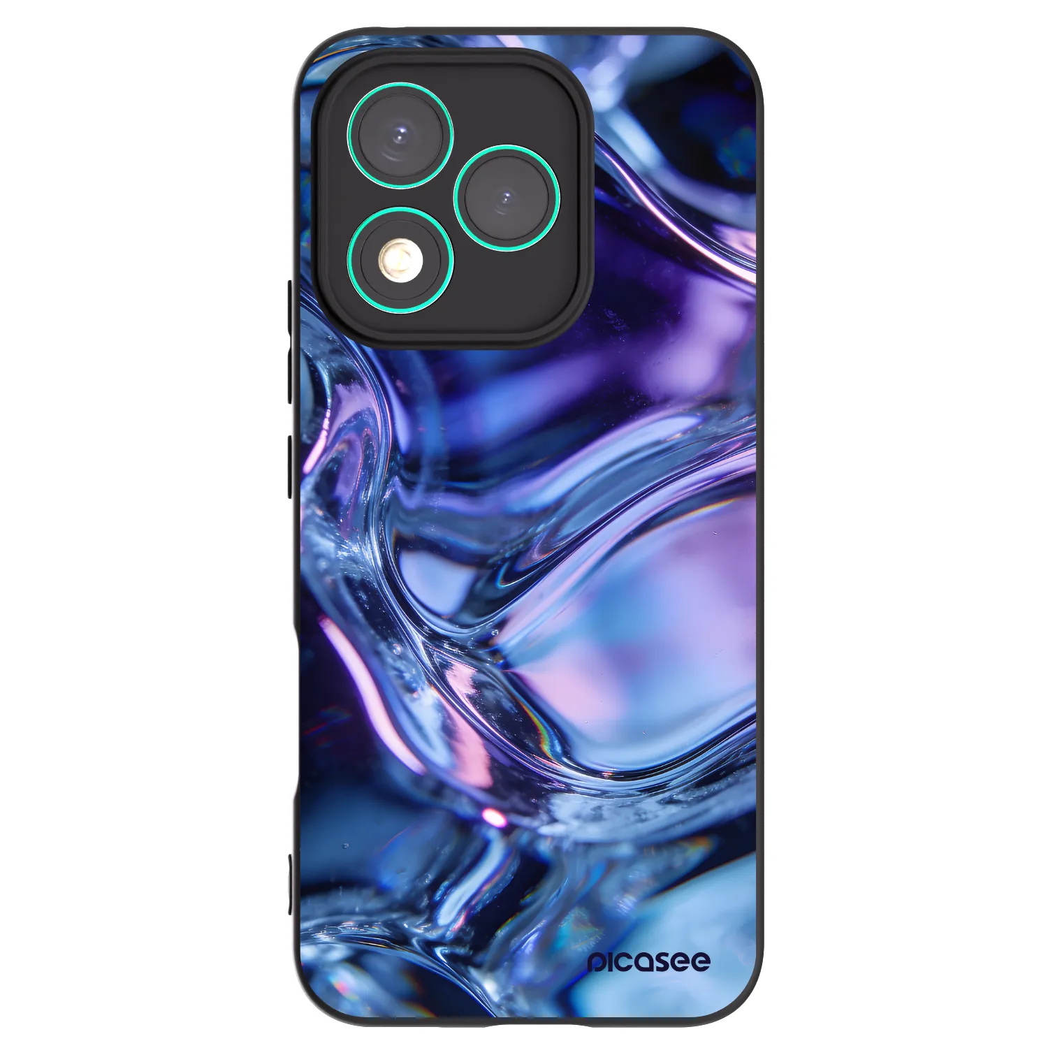 Picasee fekete szilikon tok az alábbi mobiltelefonokra Honor 400 Lite 5G - Iris liquid