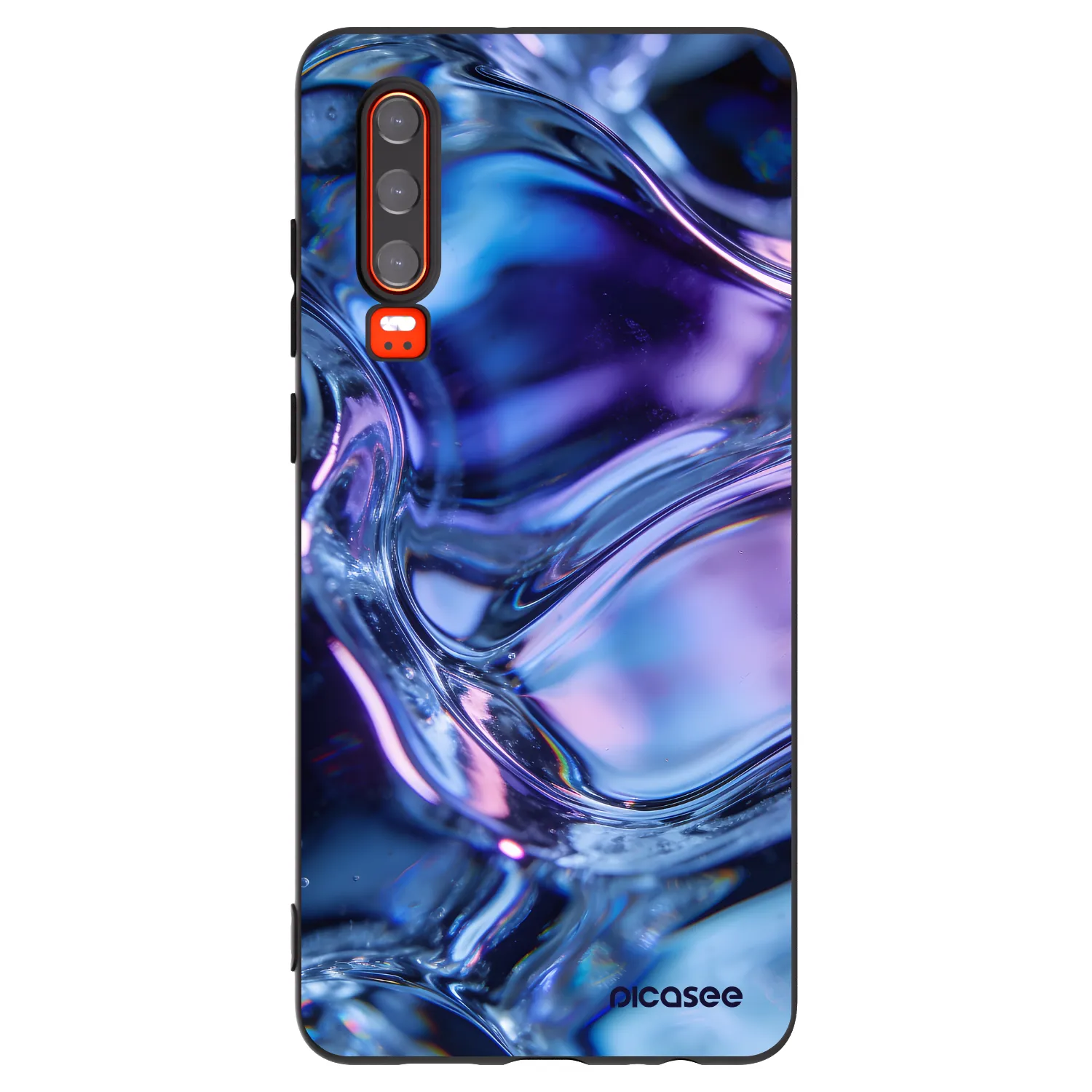 Picasee fekete szilikon tok az alábbi mobiltelefonokra Huawei P30 - Iris liquid